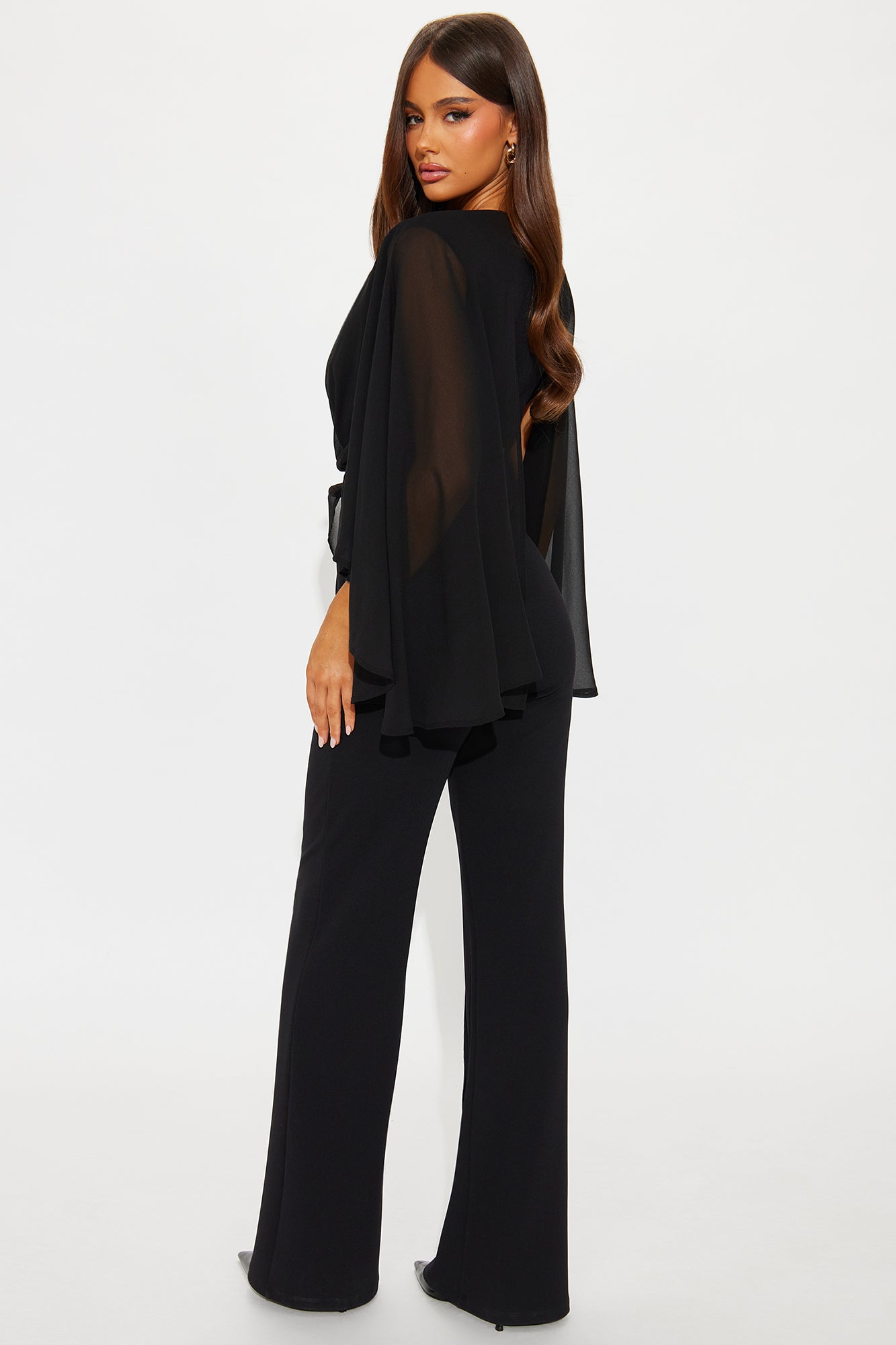 Amberlyn Wide Leg Jumpsuit - Black