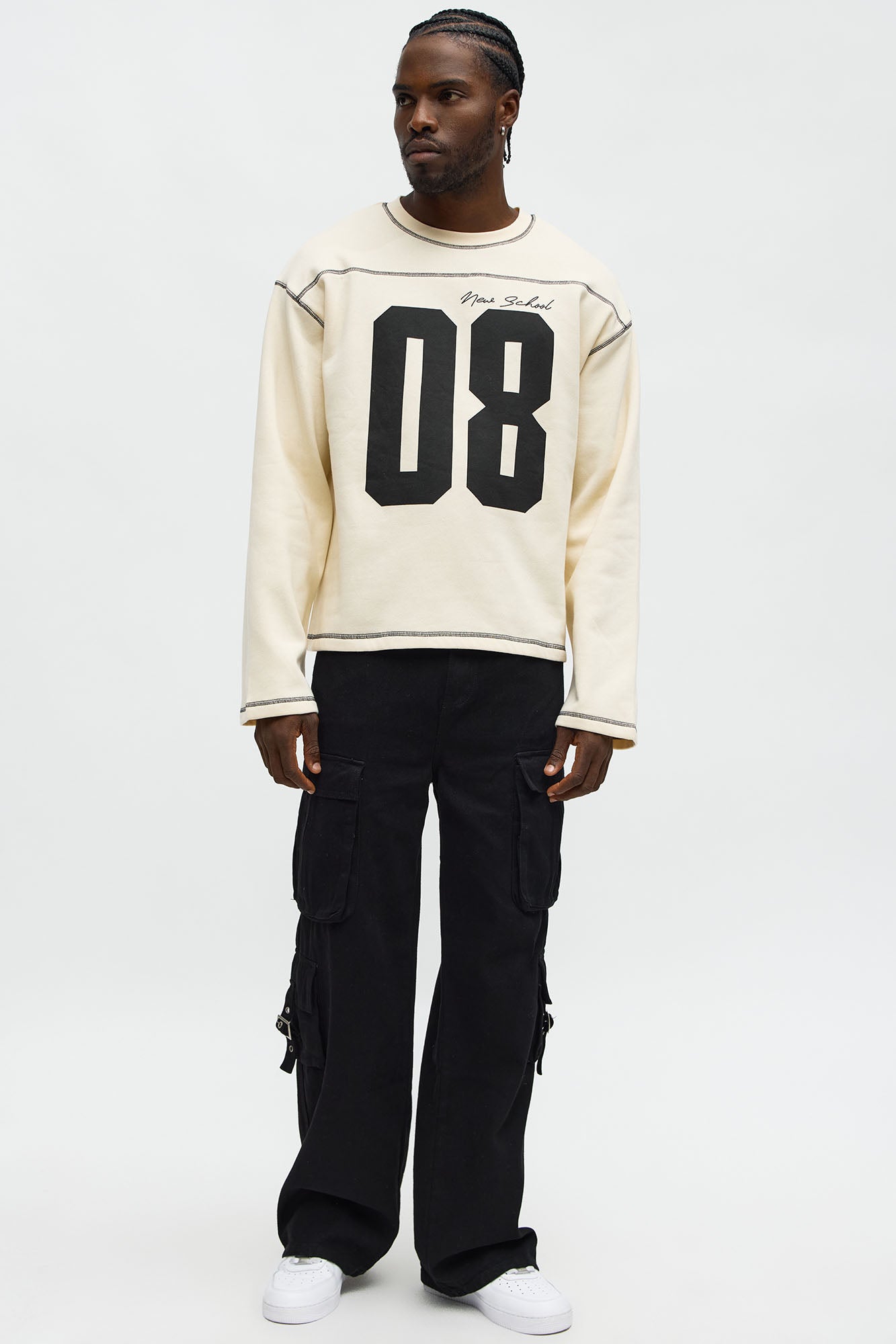 Crazy 8 Crewneck Sweatshirt - Cream