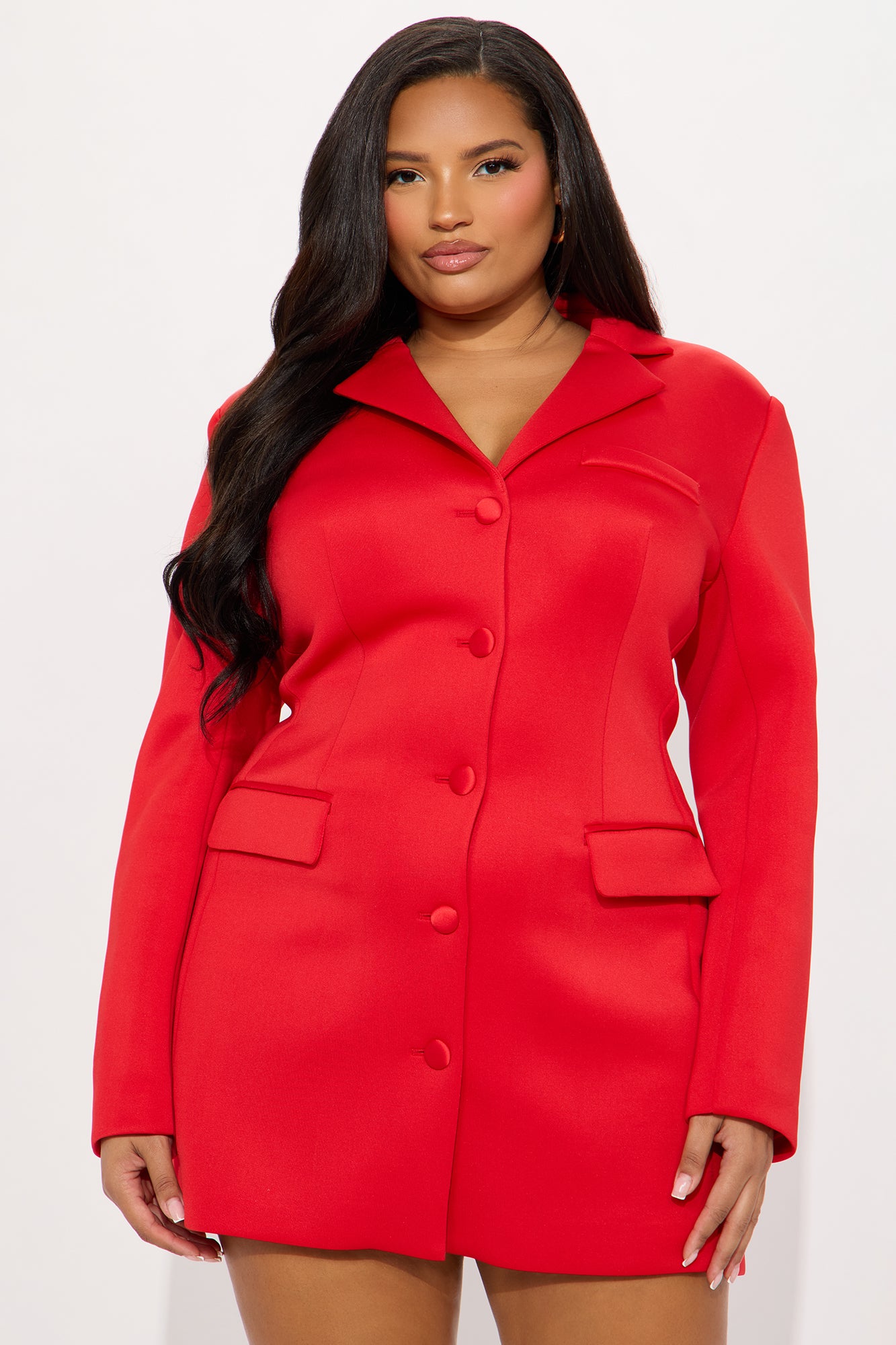 Arbitration Babe Blazer Mini Dress - Red