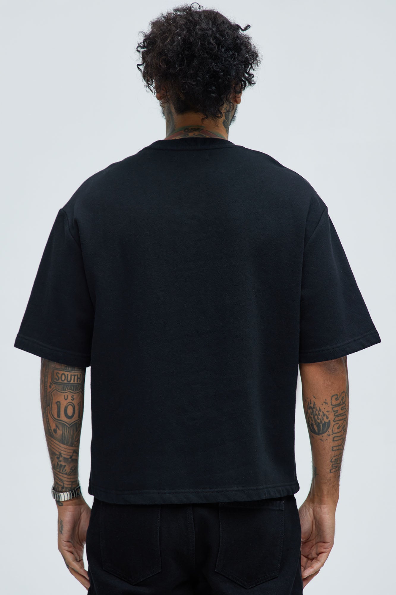 Tayson Sacred Love Relaxed Short Sleeve Tee - Black