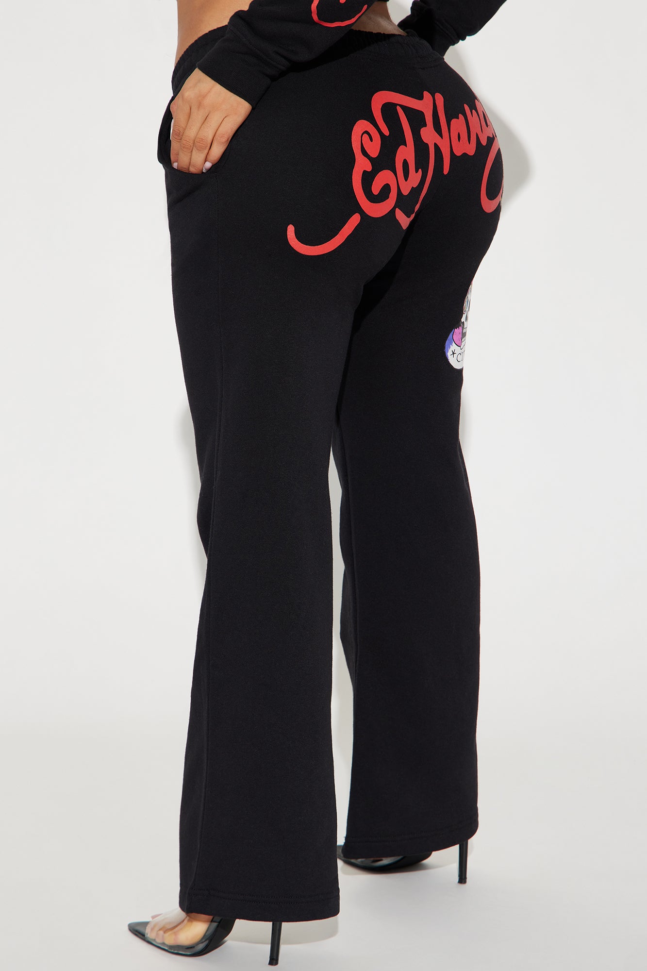 Ed Hardy NYC Wide Leg Pant - Black