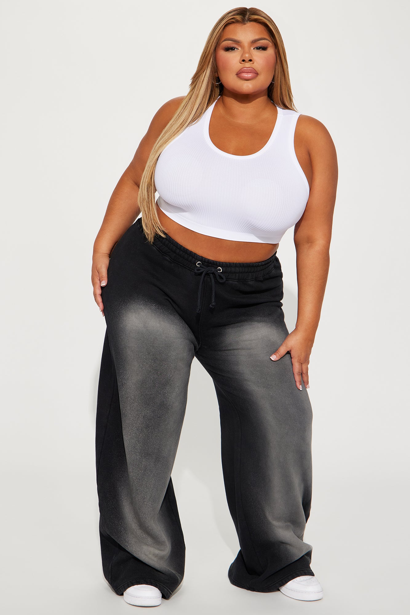 Gianna Washed Lounge Pant - Black