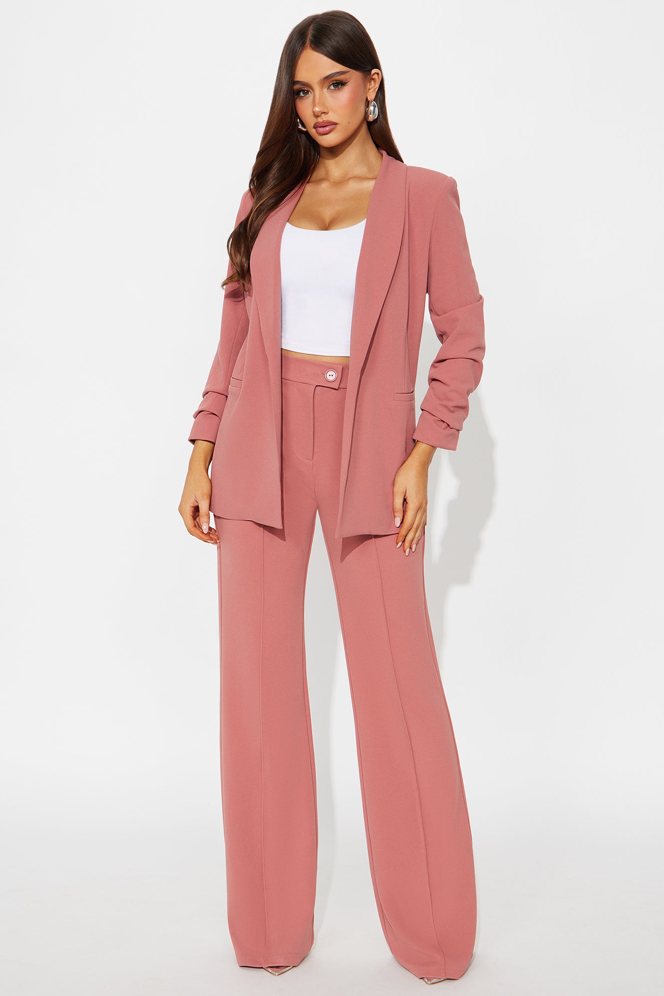 The Celine Blazer - Rose