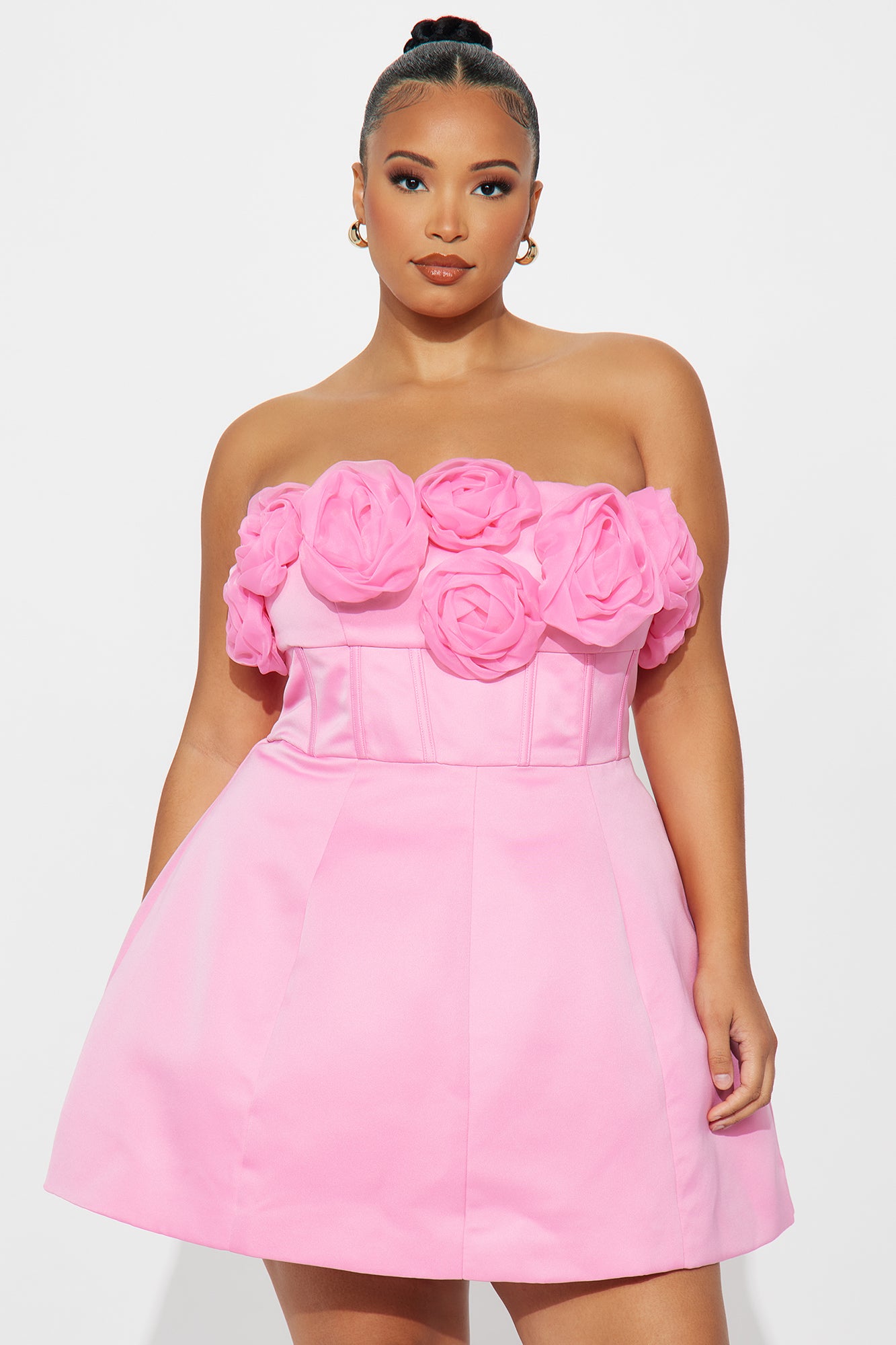 Bliss Corset Mini Dress - Pink