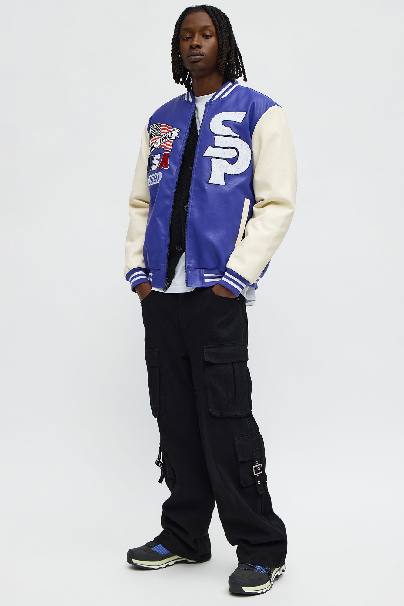 Southpole Downtown New York Varsity Jacket - Navy