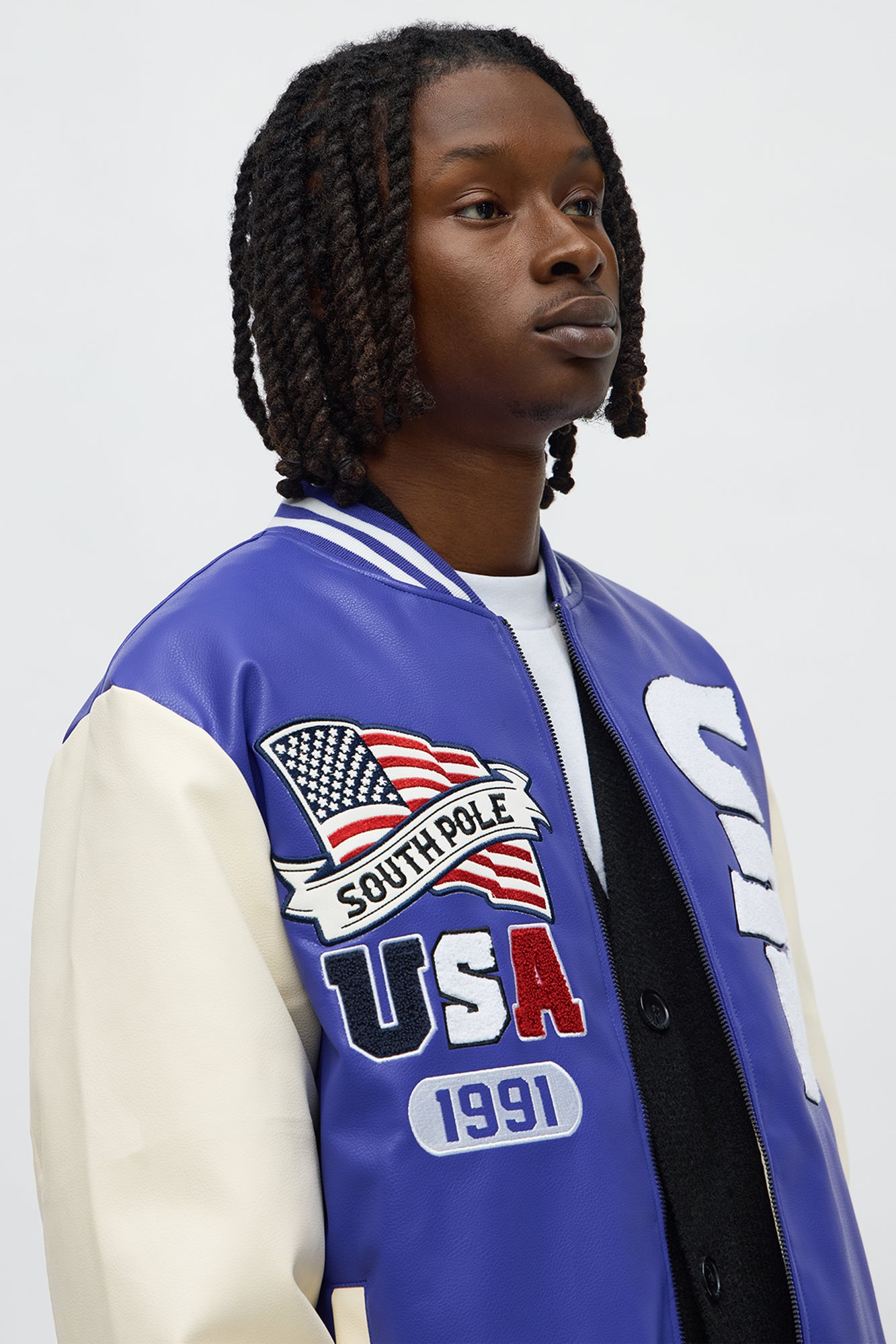 Southpole Downtown New York Varsity Jacket - Navy