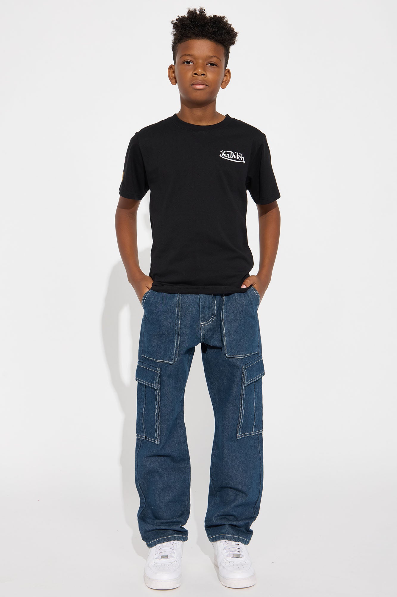 Mini Oversized Von Dutch Tour Tee - Black