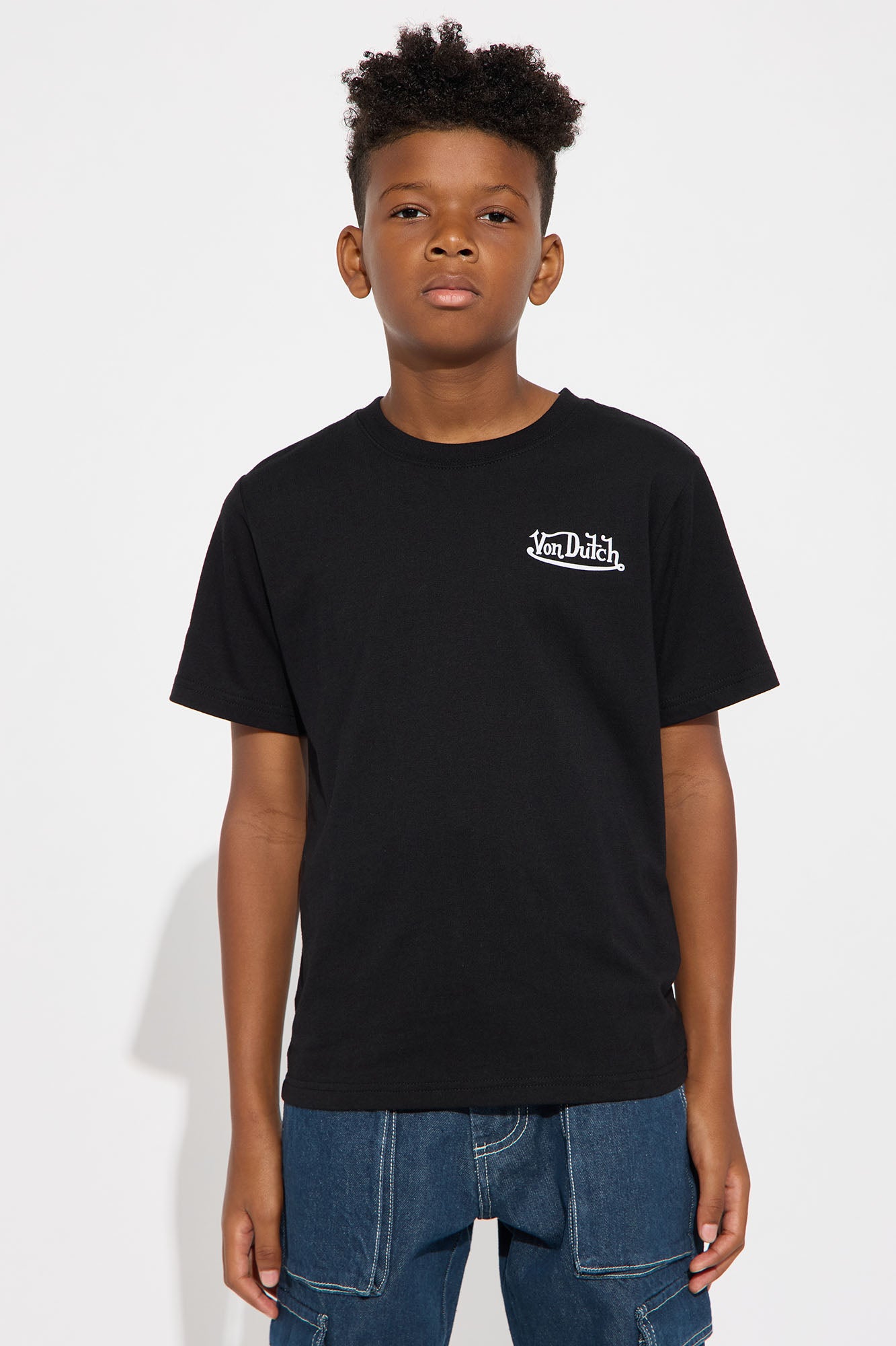 Mini Oversized Von Dutch Tour Tee - Black