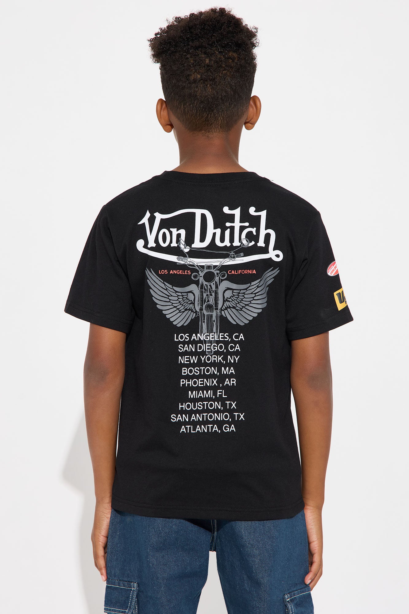 Mini Oversized Von Dutch Tour Tee - Black