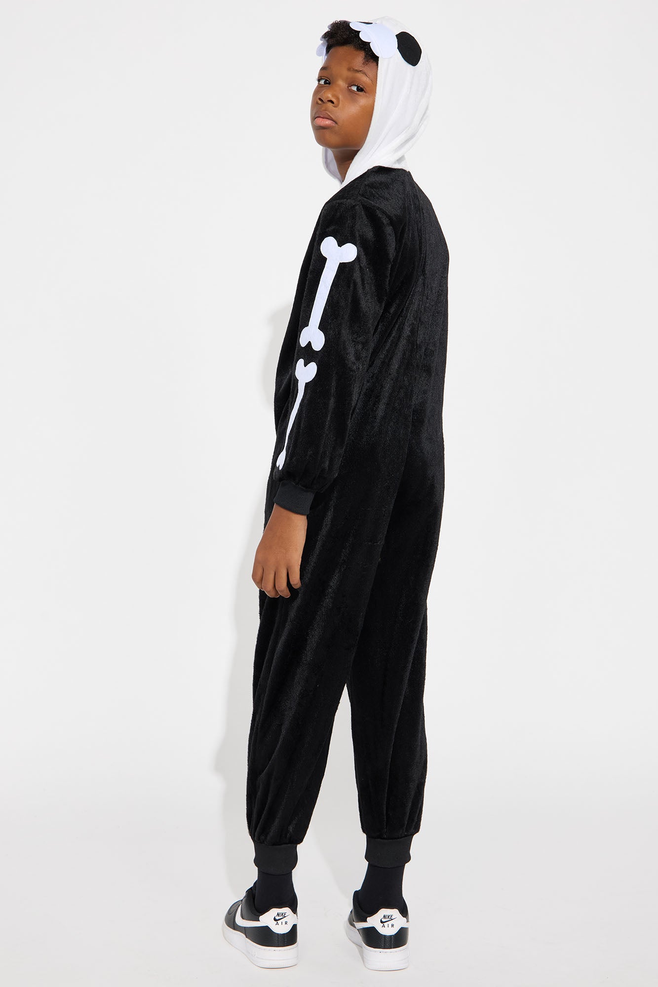 Mini Skeleton Onesie Costume - Black/White
