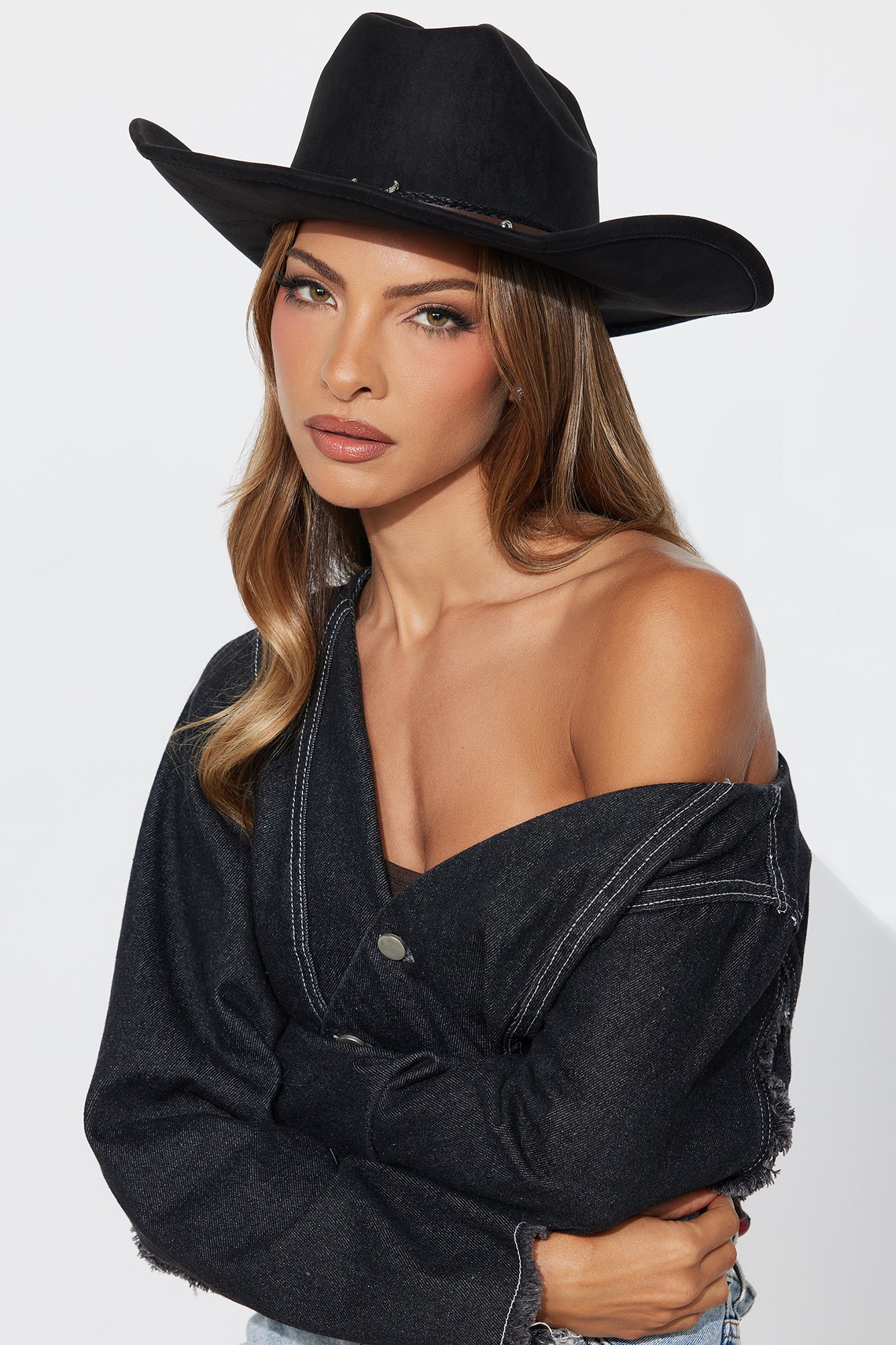 Take No Bull Cowboy Hat - Black