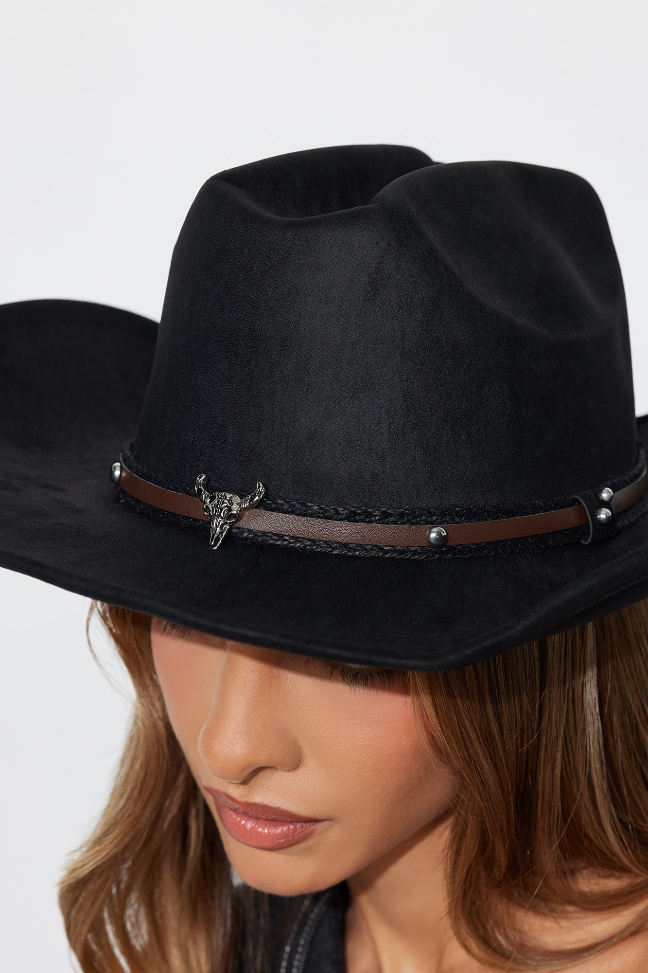 Take No Bull Cowboy Hat - Black