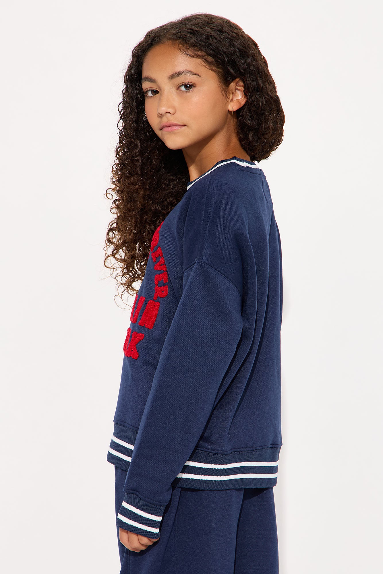 Mini Brooklyn Forever Pullover Sweatshirt - Navy