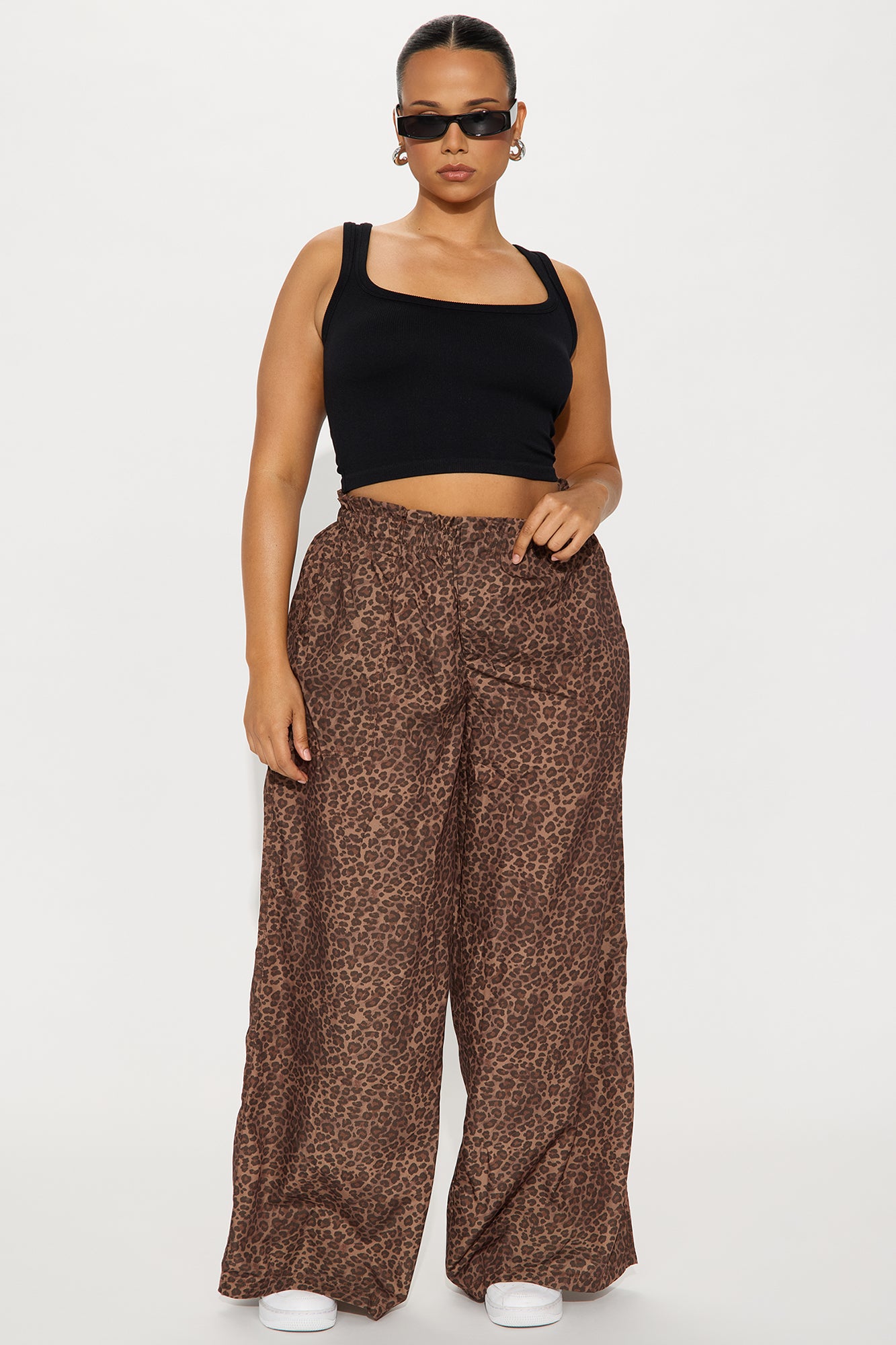 Do What You Will Leopard Pant - Brown/combo