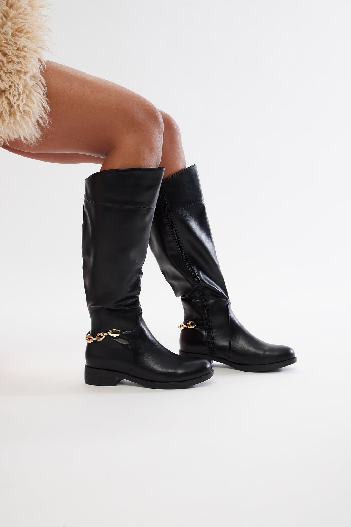 Portland Chain Boots - Black