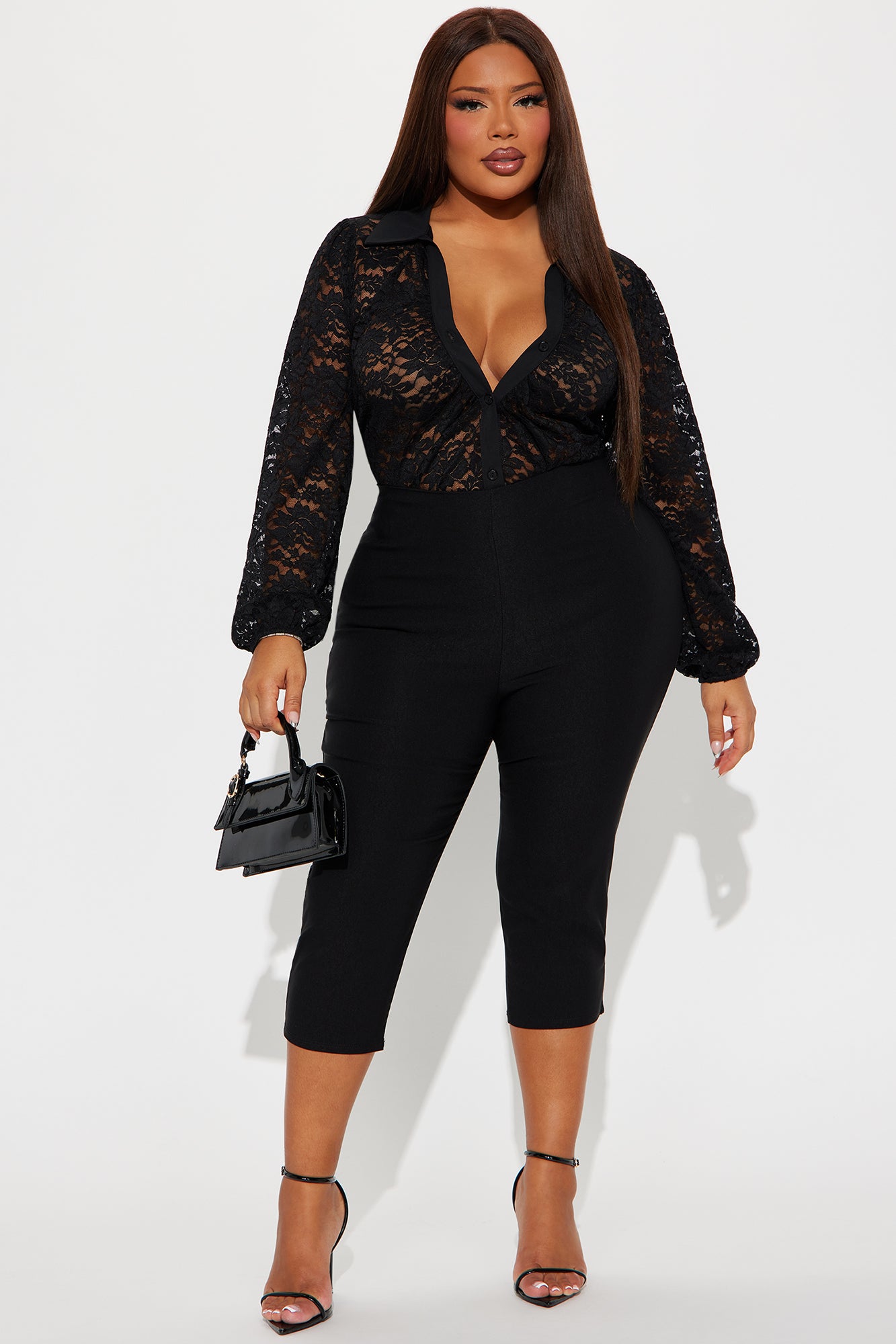 Adelina Lace Top - Black