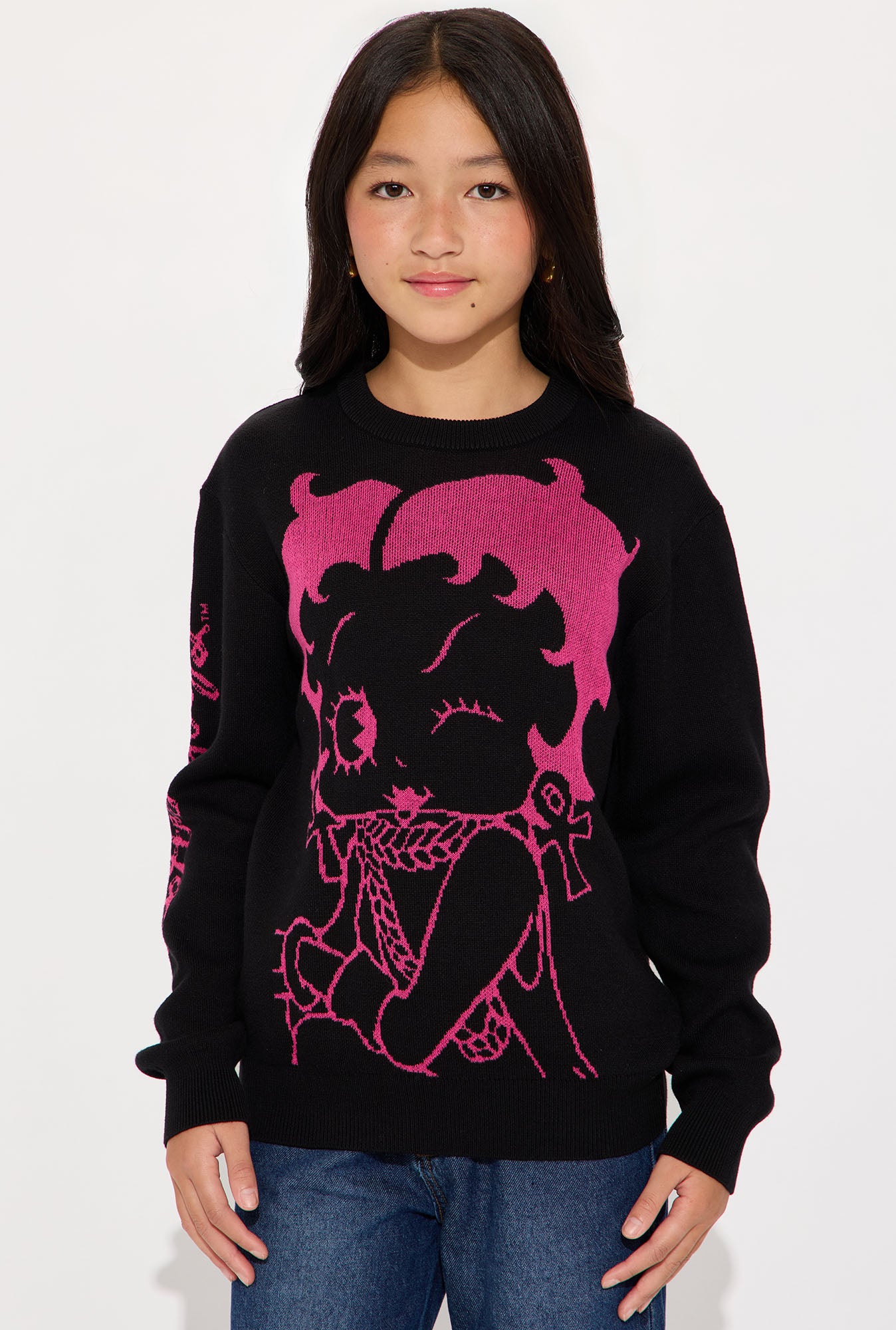 Mini Betty Boop Sweater - Black/combo