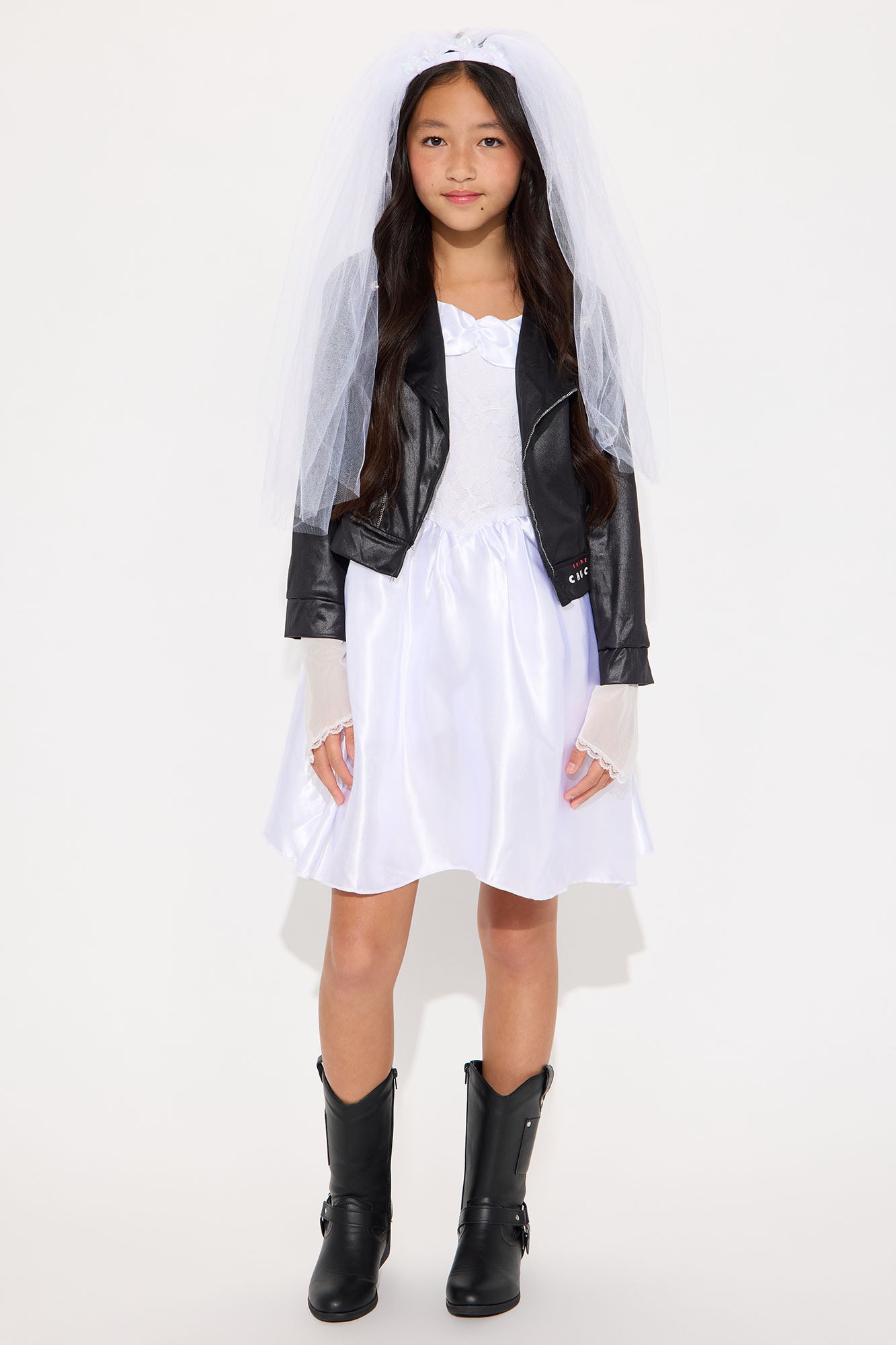 Mini Bride Of Chucky Costume - Black/White