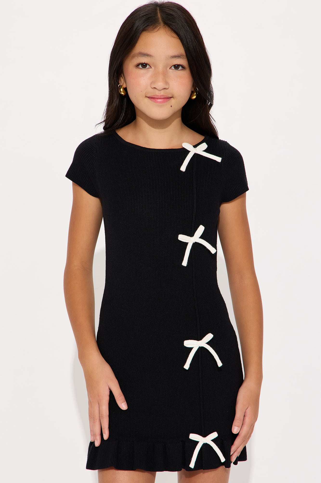 Mini Ronnie Sweater Dress - Black
