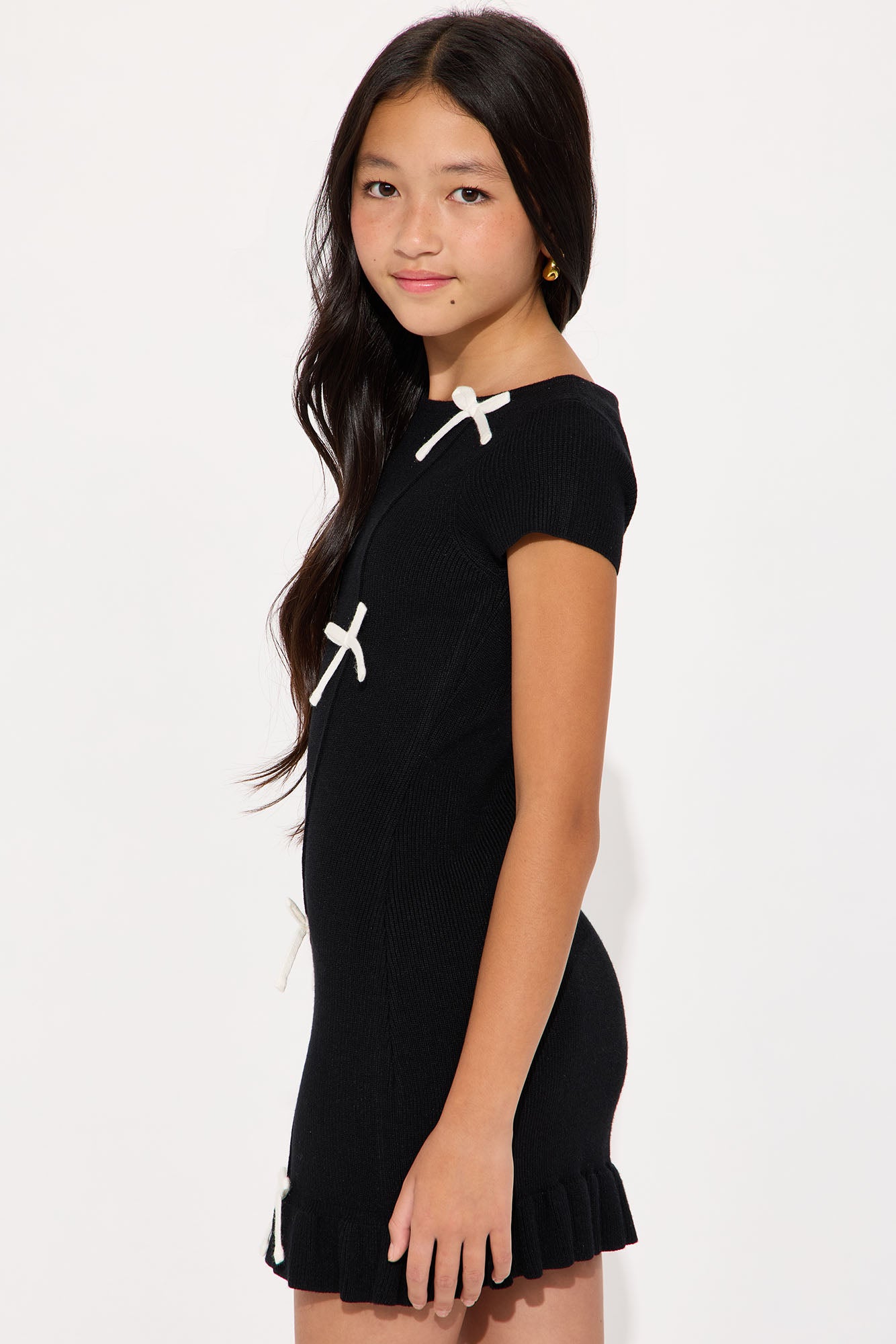 Mini Ronnie Sweater Dress - Black