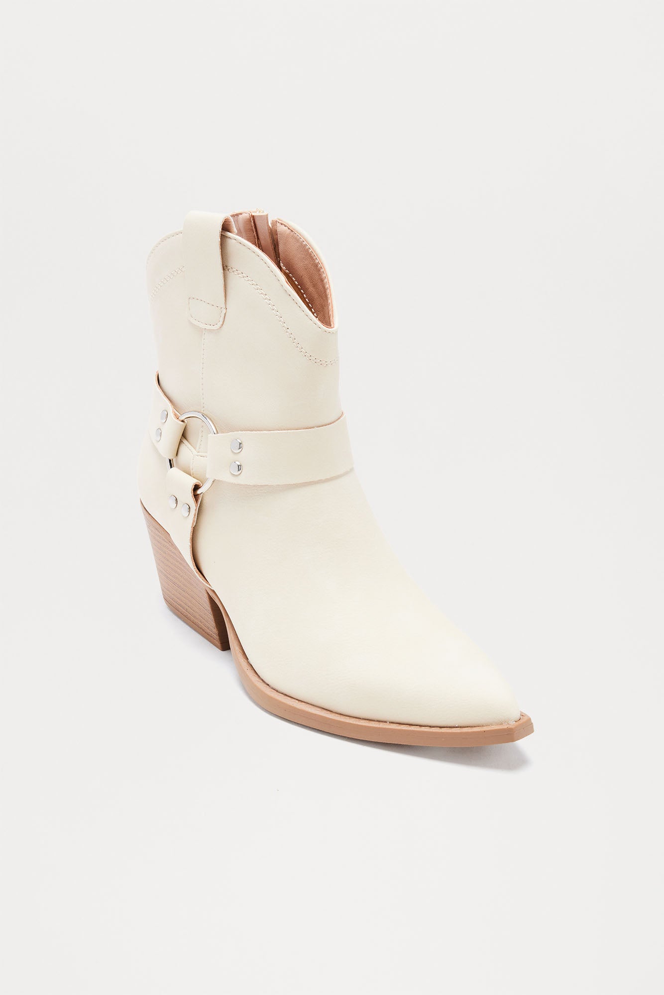 Elke Hardware Booties - Beige
