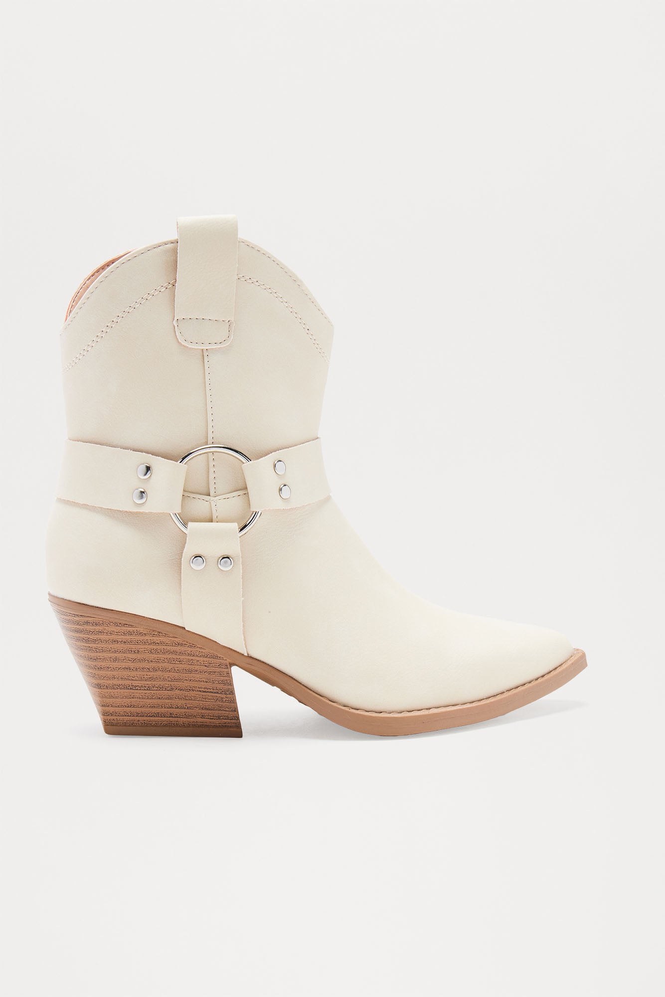 Elke Hardware Booties - Beige