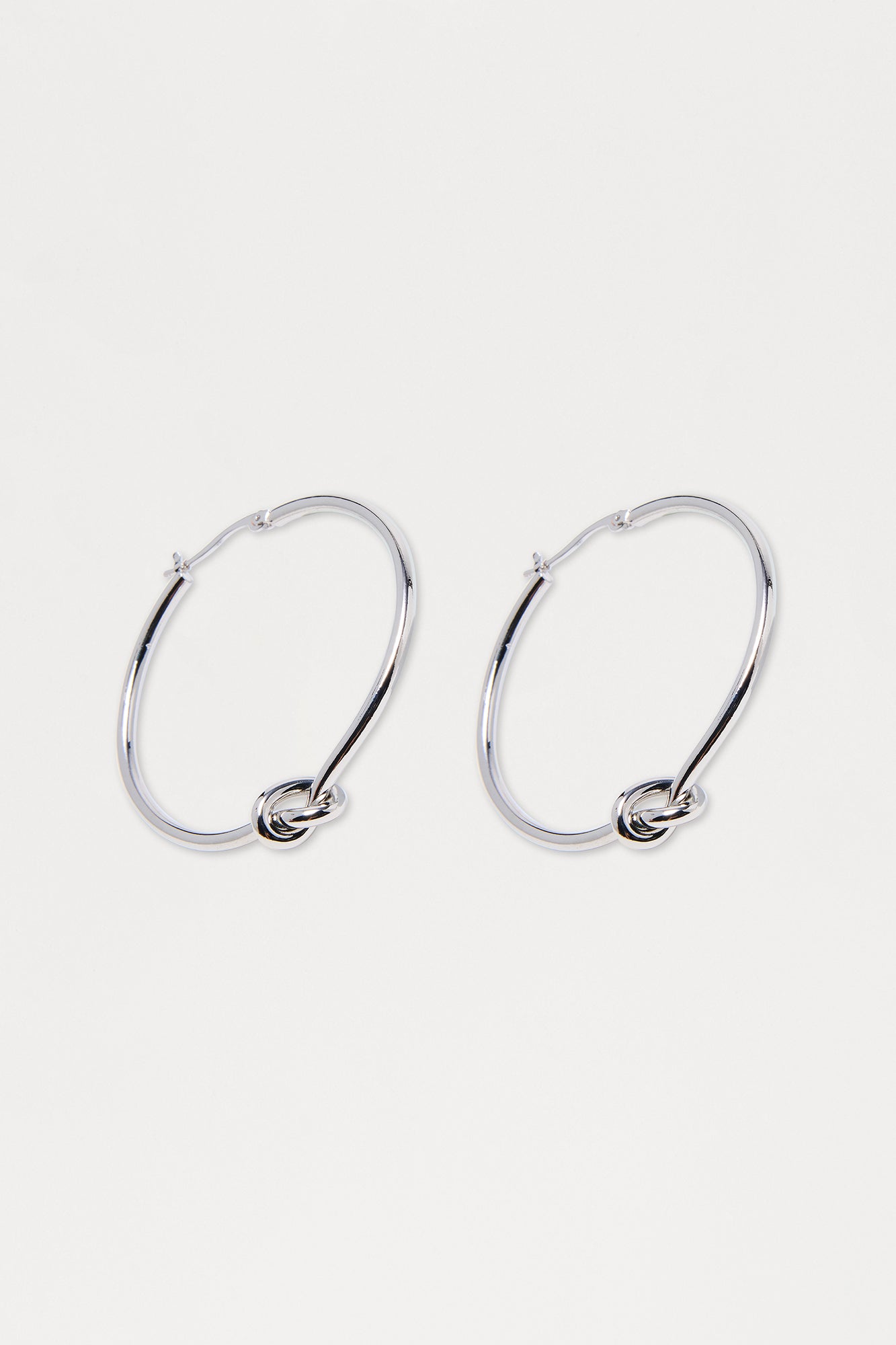 Knot Your Problem Hoop Earring - Silver