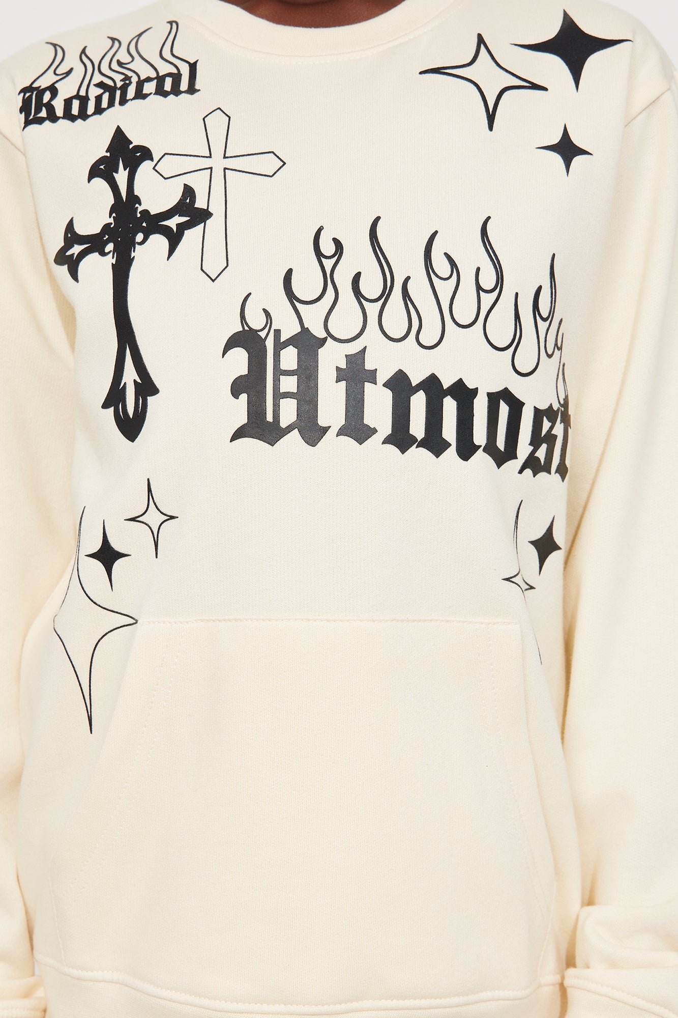 Mini Radical At Most Fleece Sweatshirt - Sand