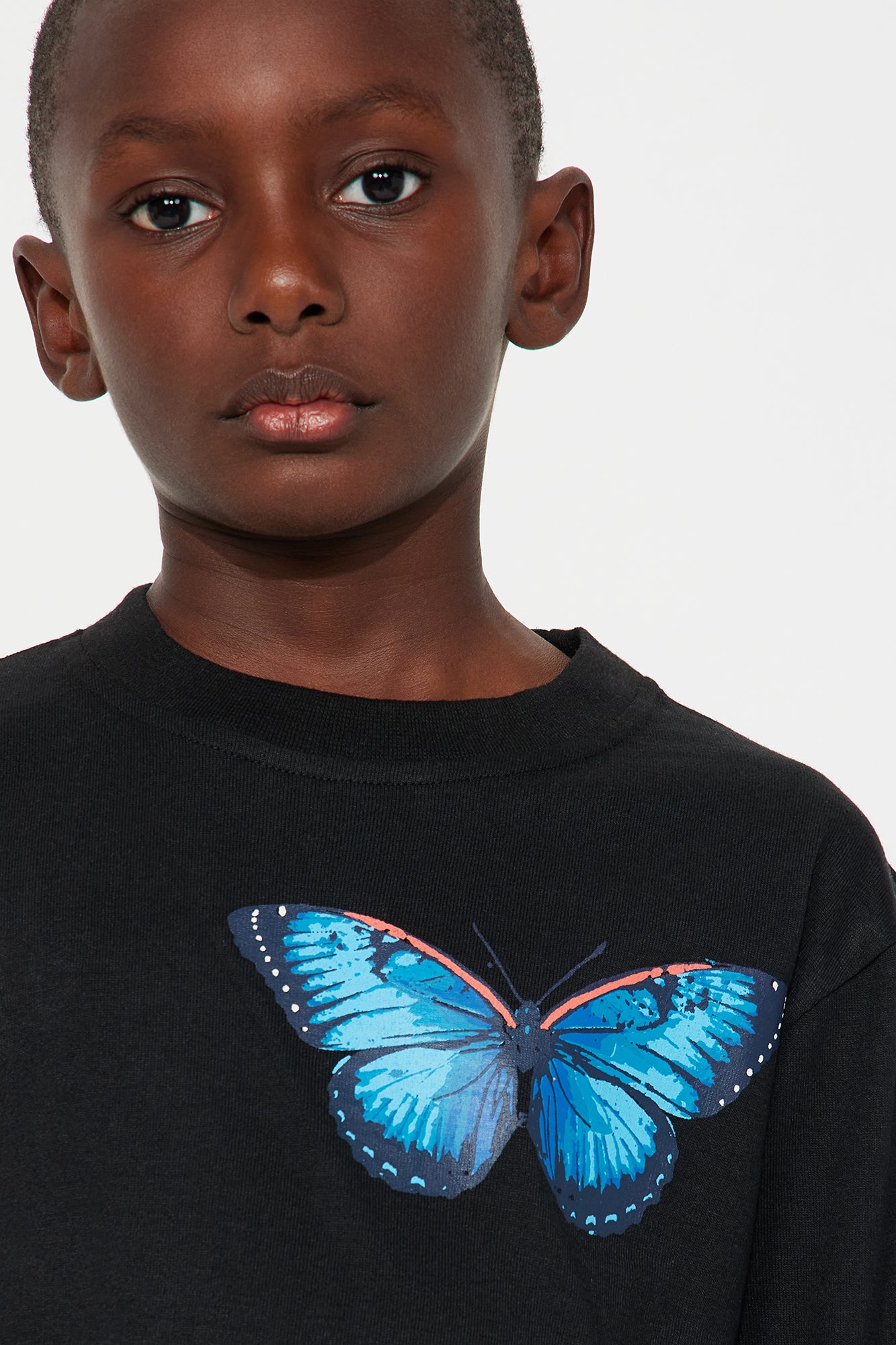 Mini Eco Warriors Front/Back Long Sleeve Tee - Black