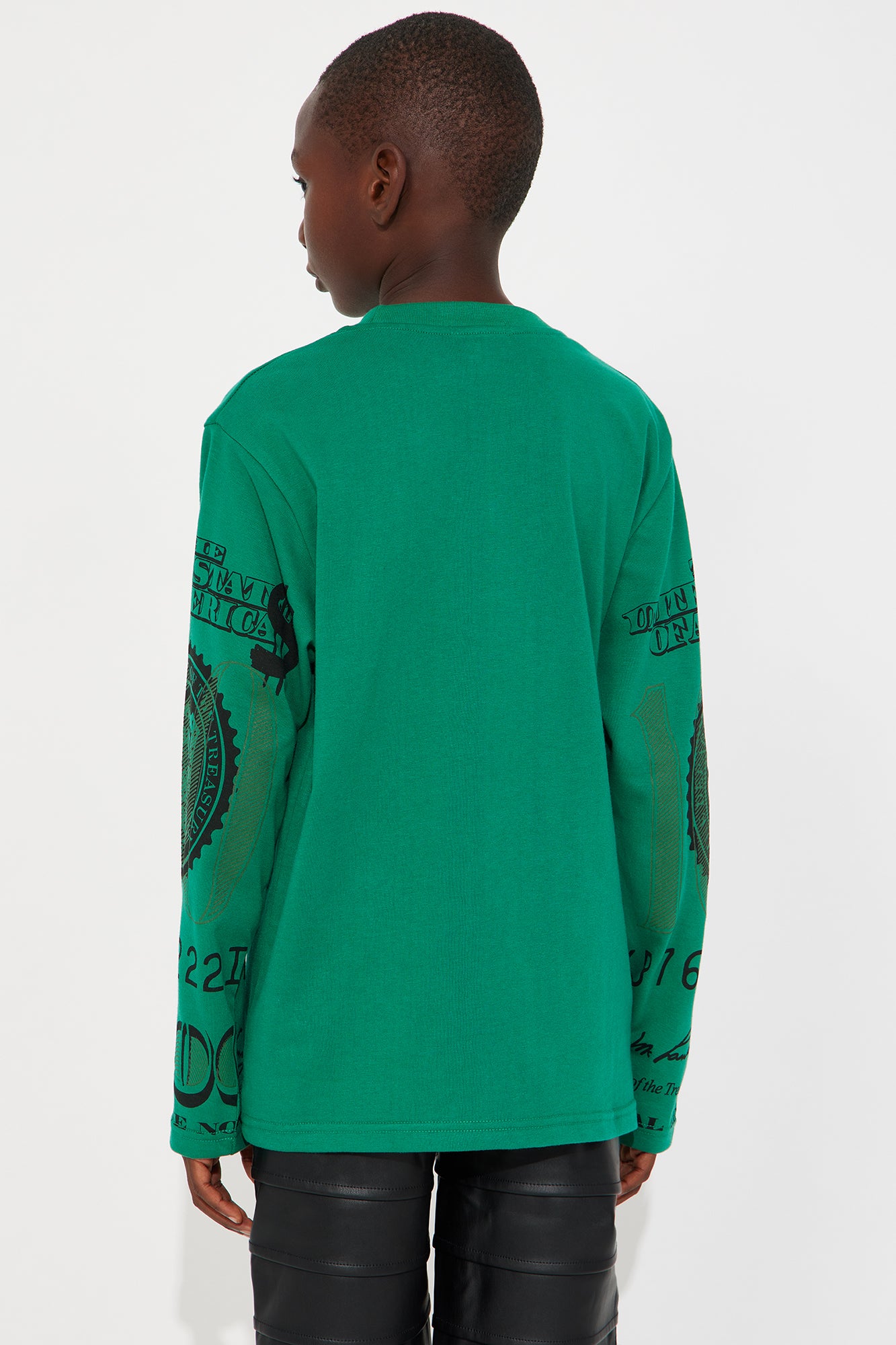 Mini Benji Bill Long Sleeve Tee - Green