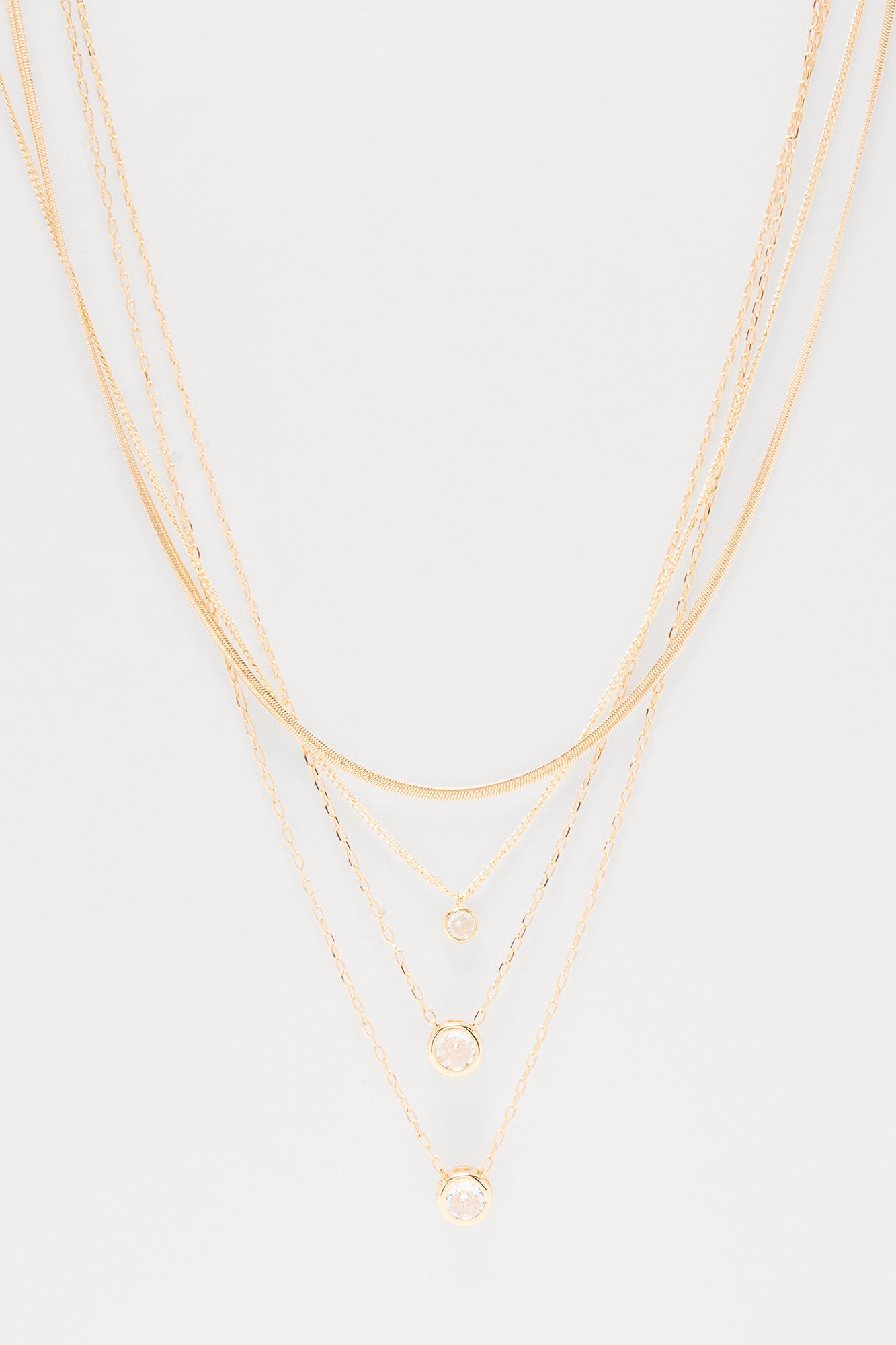 Nancy Layered Necklace - Gold