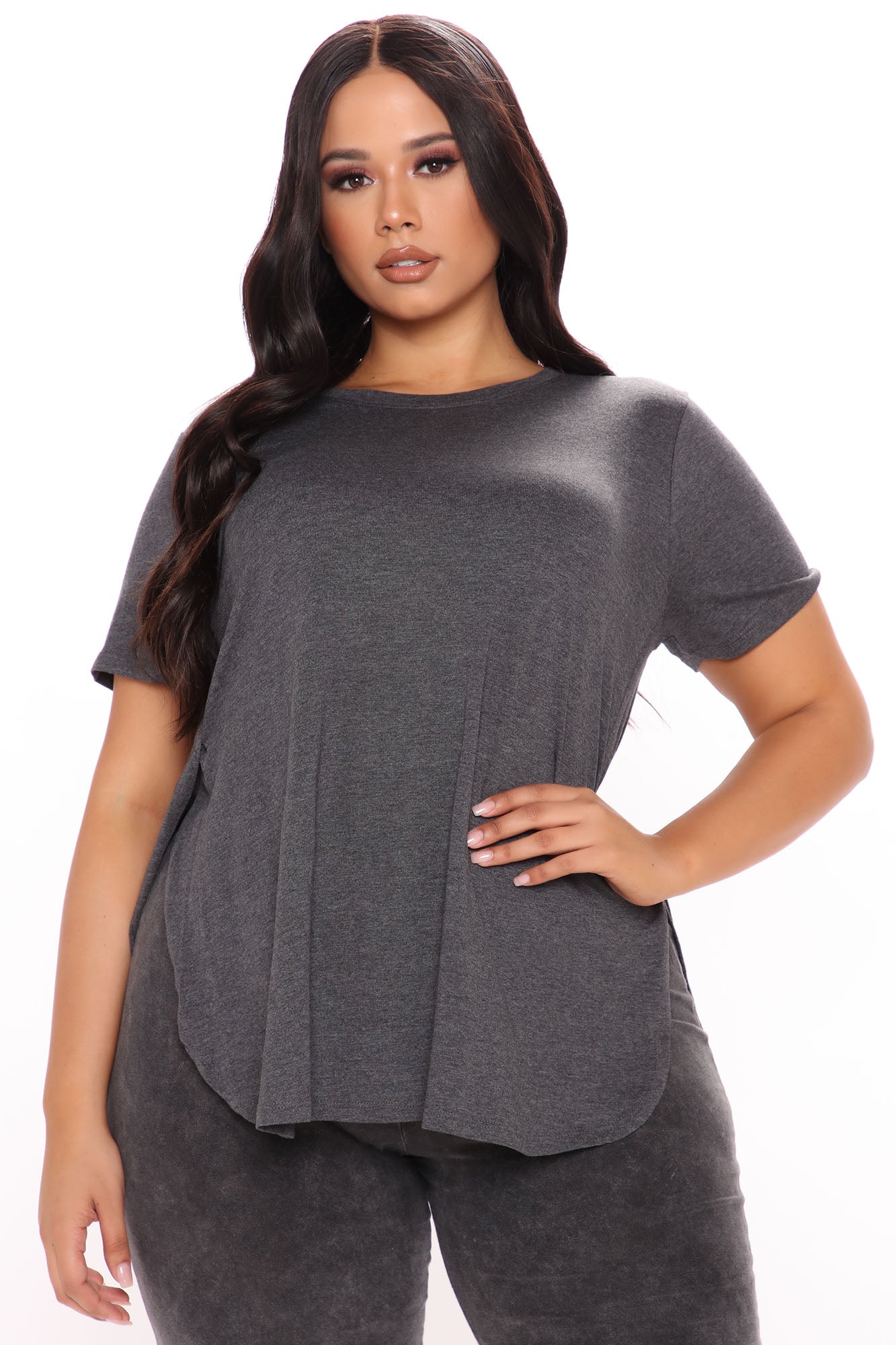 Laid Back Tee - Charcoal
