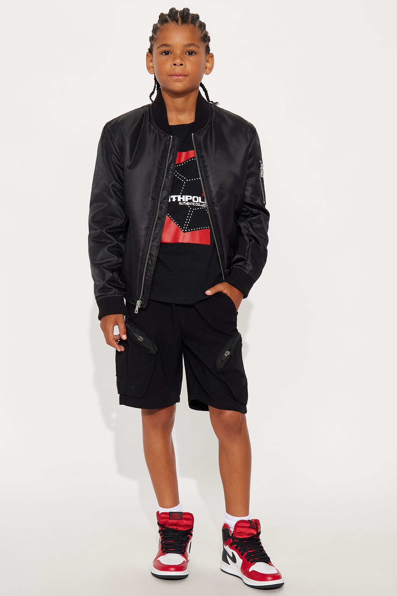 Mini Southpole Icon Short Sleeve Tee - Black