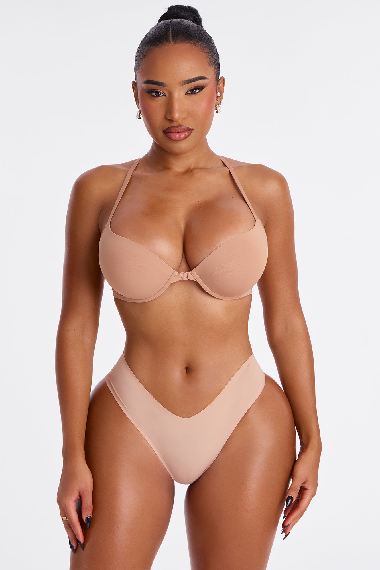 Light As A Feather Front Closure Bra - Nude