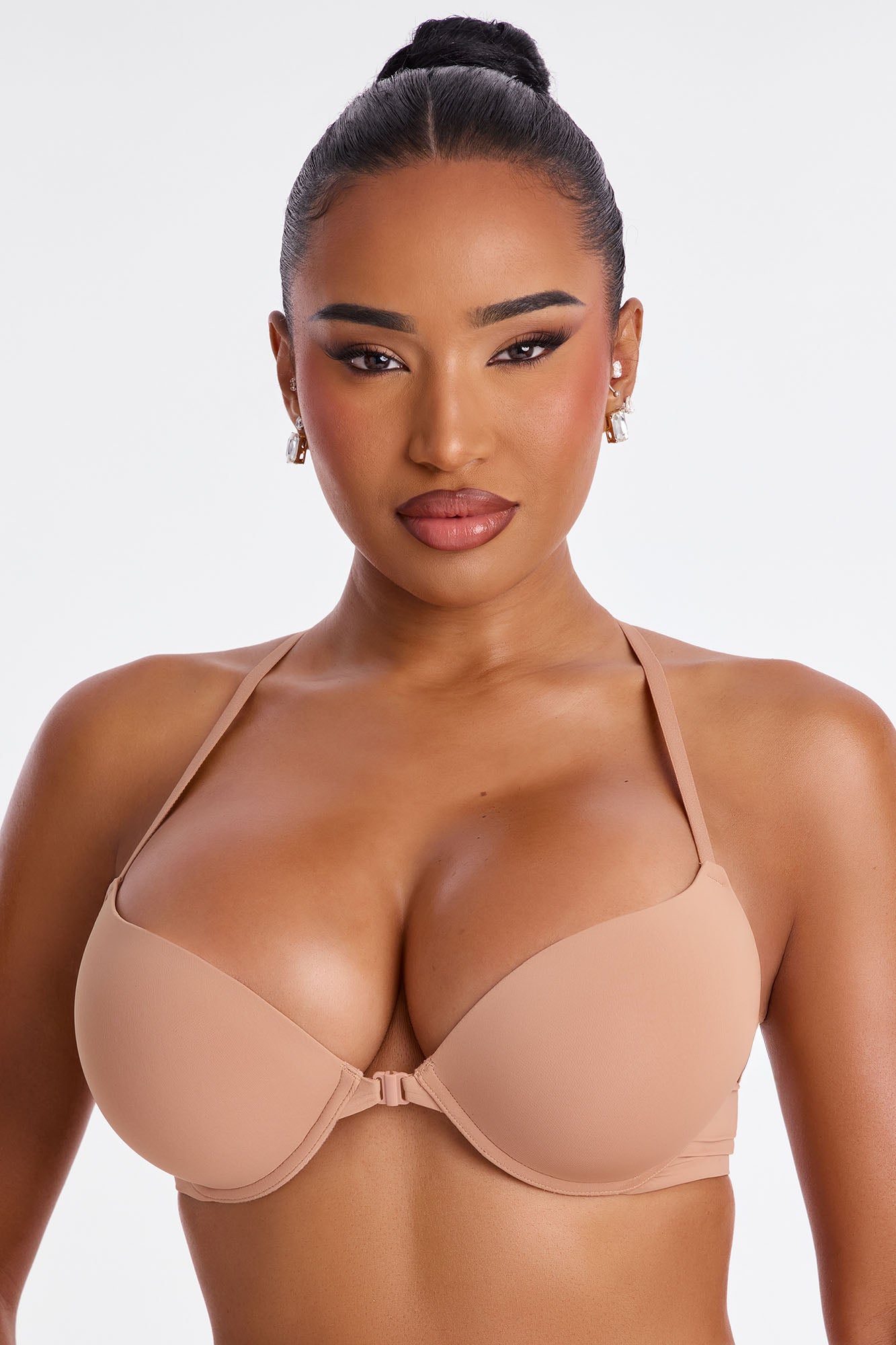 Light As A Feather Front Closure Bra - Nude