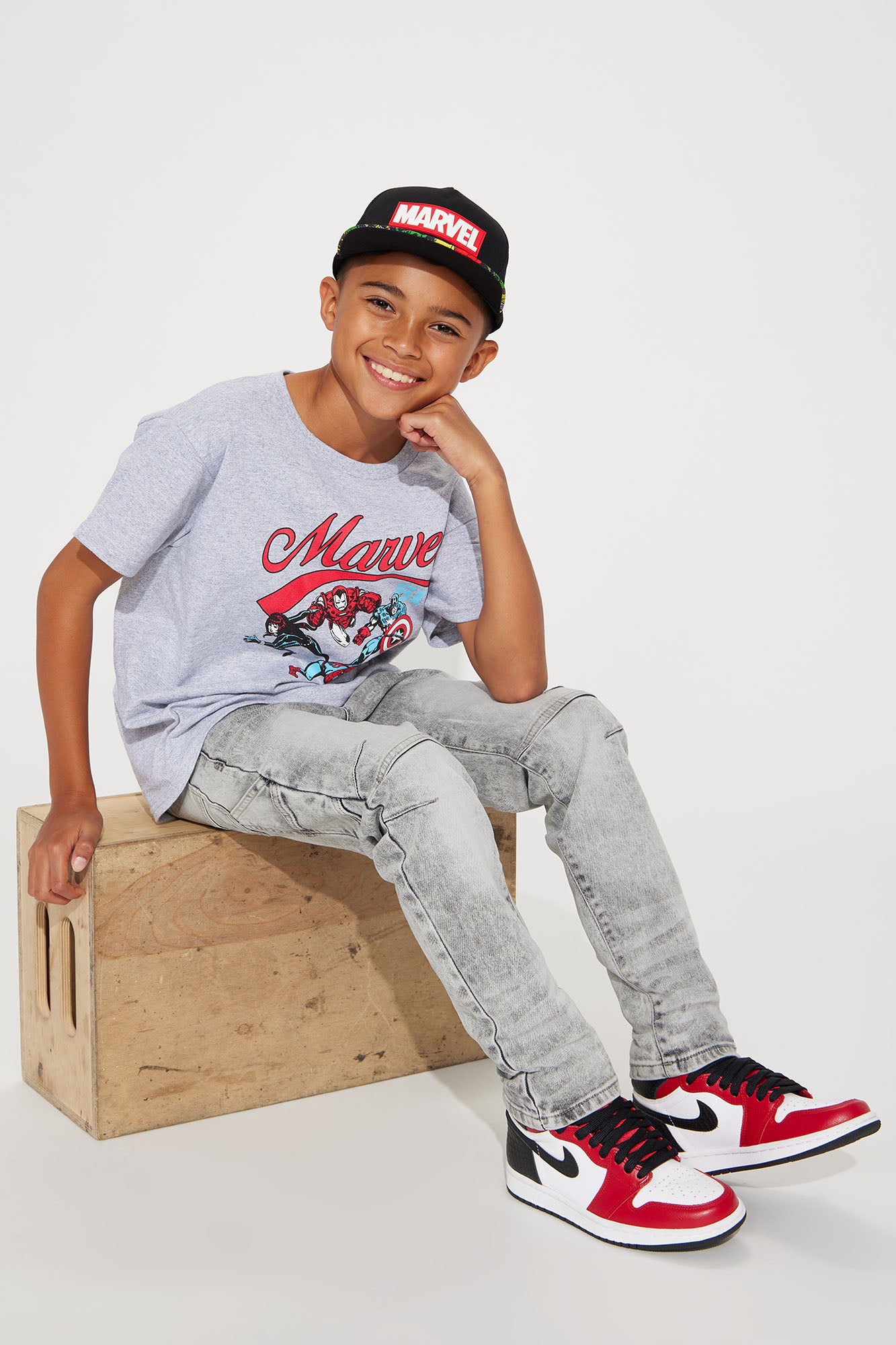 Mini Money Chasers Moto Skinny Jeans - Black Wash