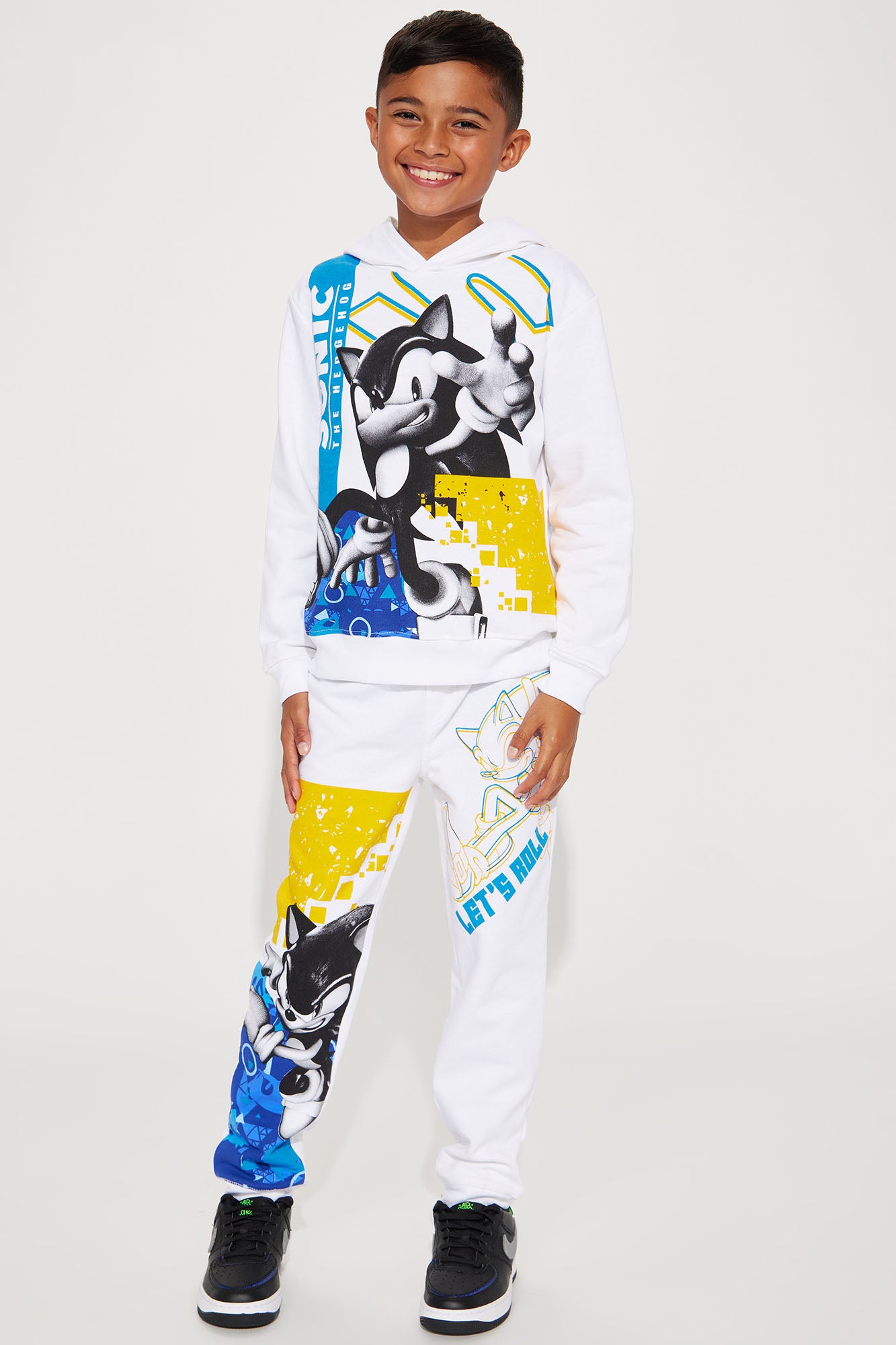 Mini Sonic The Hedgehog Let's Roll Jogger Set - White