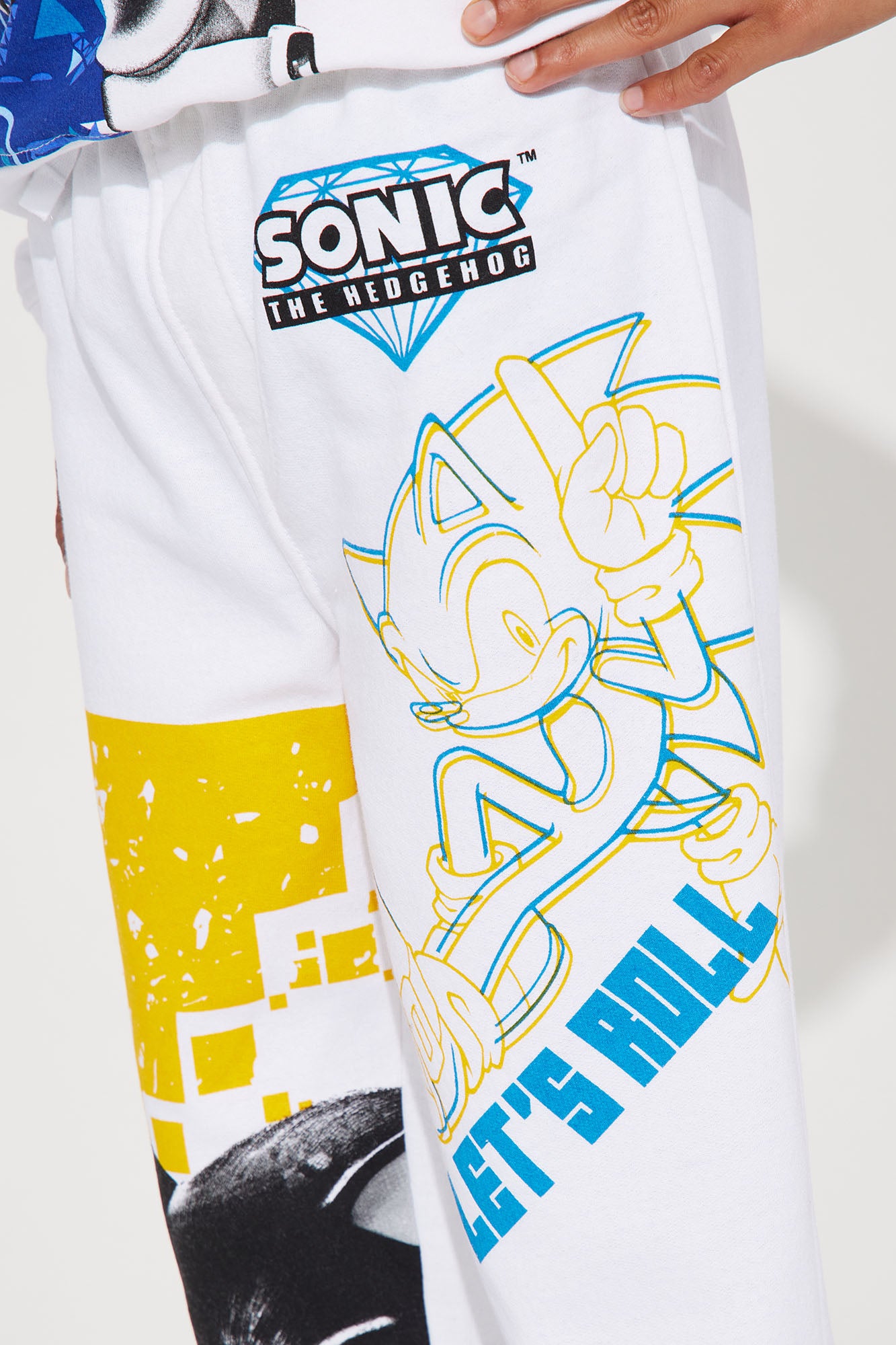 Mini Sonic The Hedgehog Let's Roll Jogger Set - White