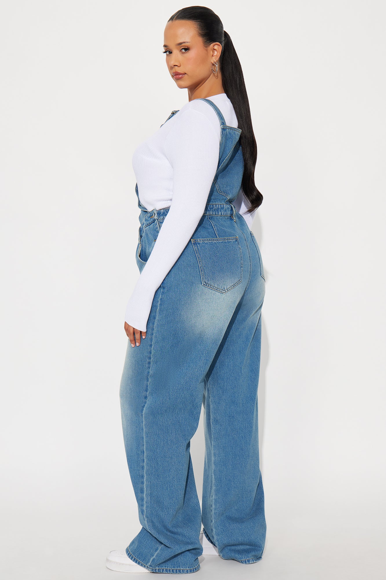 Out Of State Denim Overalls - Medium Wash
