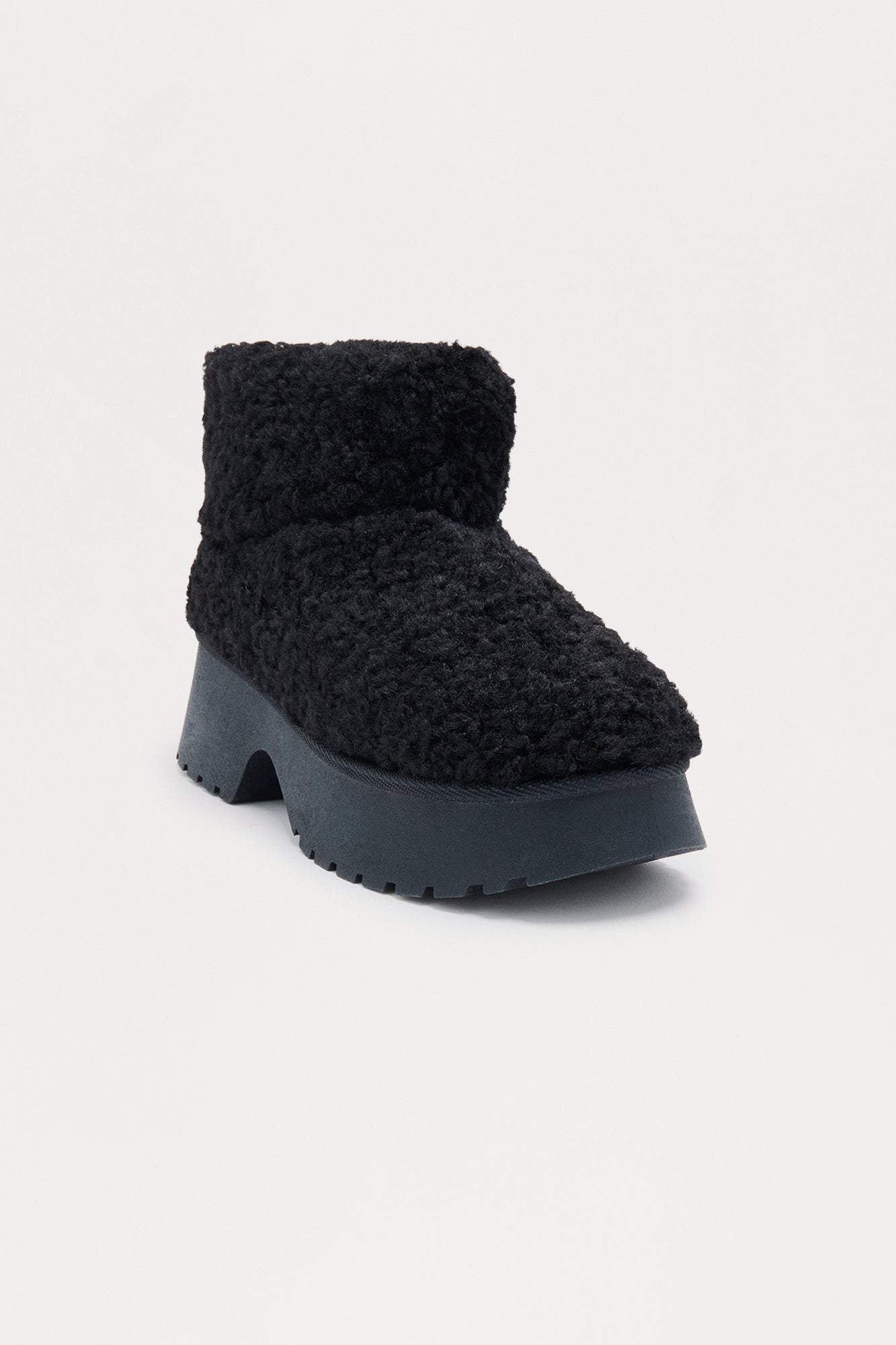 Ski Lodge Platform Booties - Black