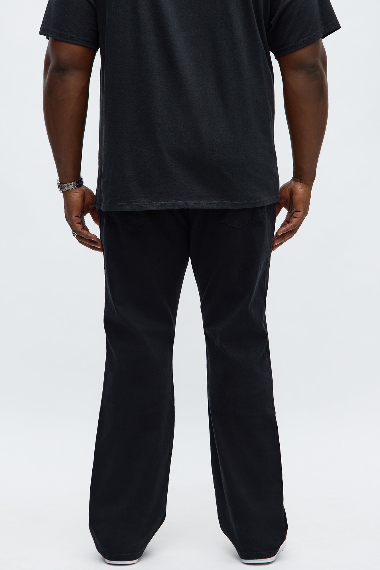 Mac Chino Stacked Slim Flare Pants - Black