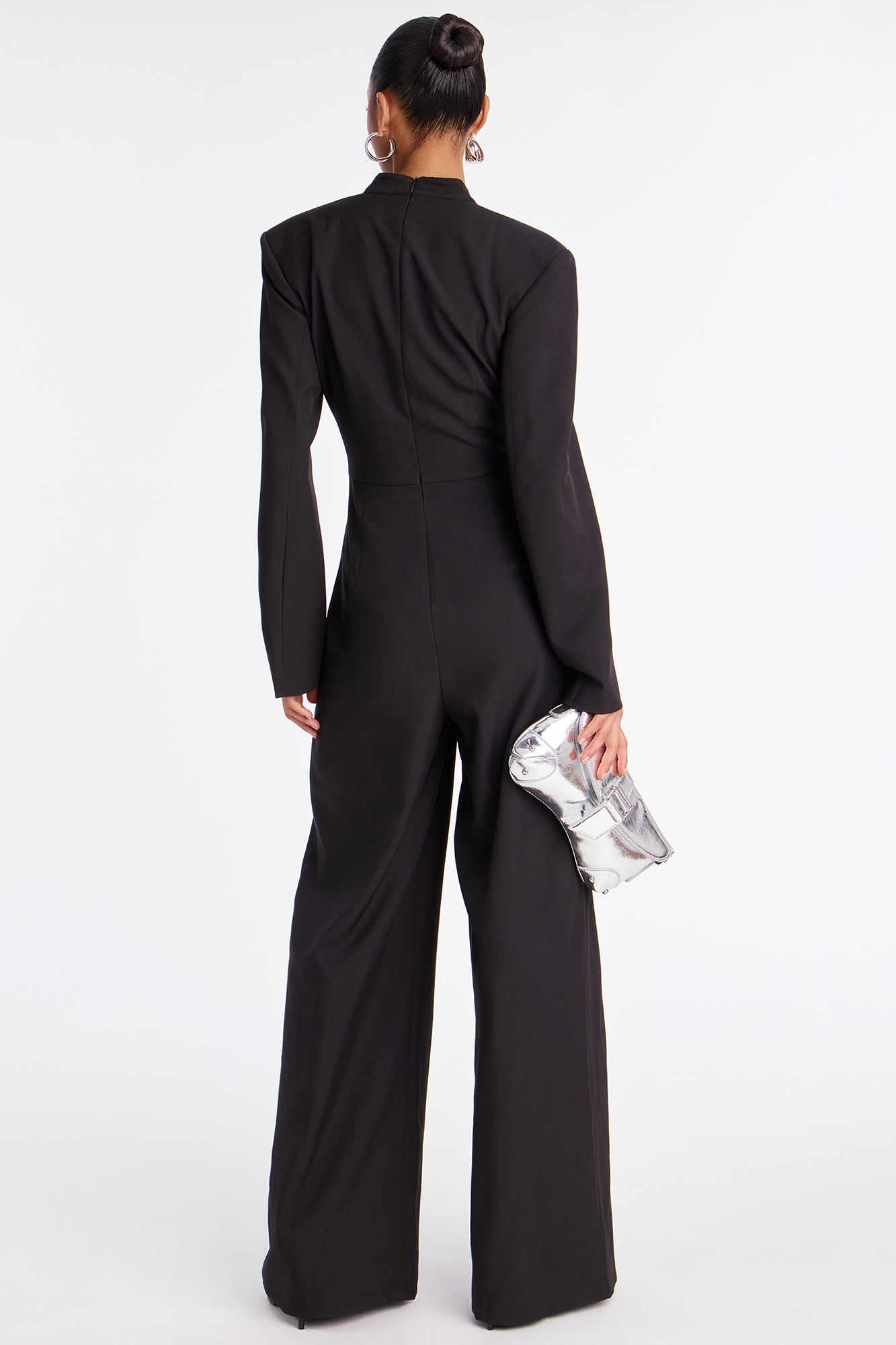 Camilla Corset Waist Jumpsuit - Black