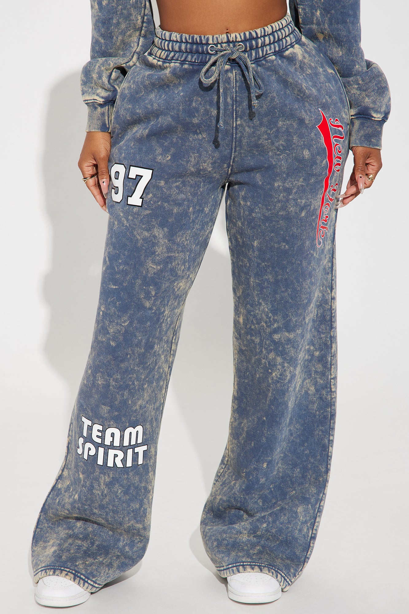 New York Athletic Washed Sweatpants - Navy/combo