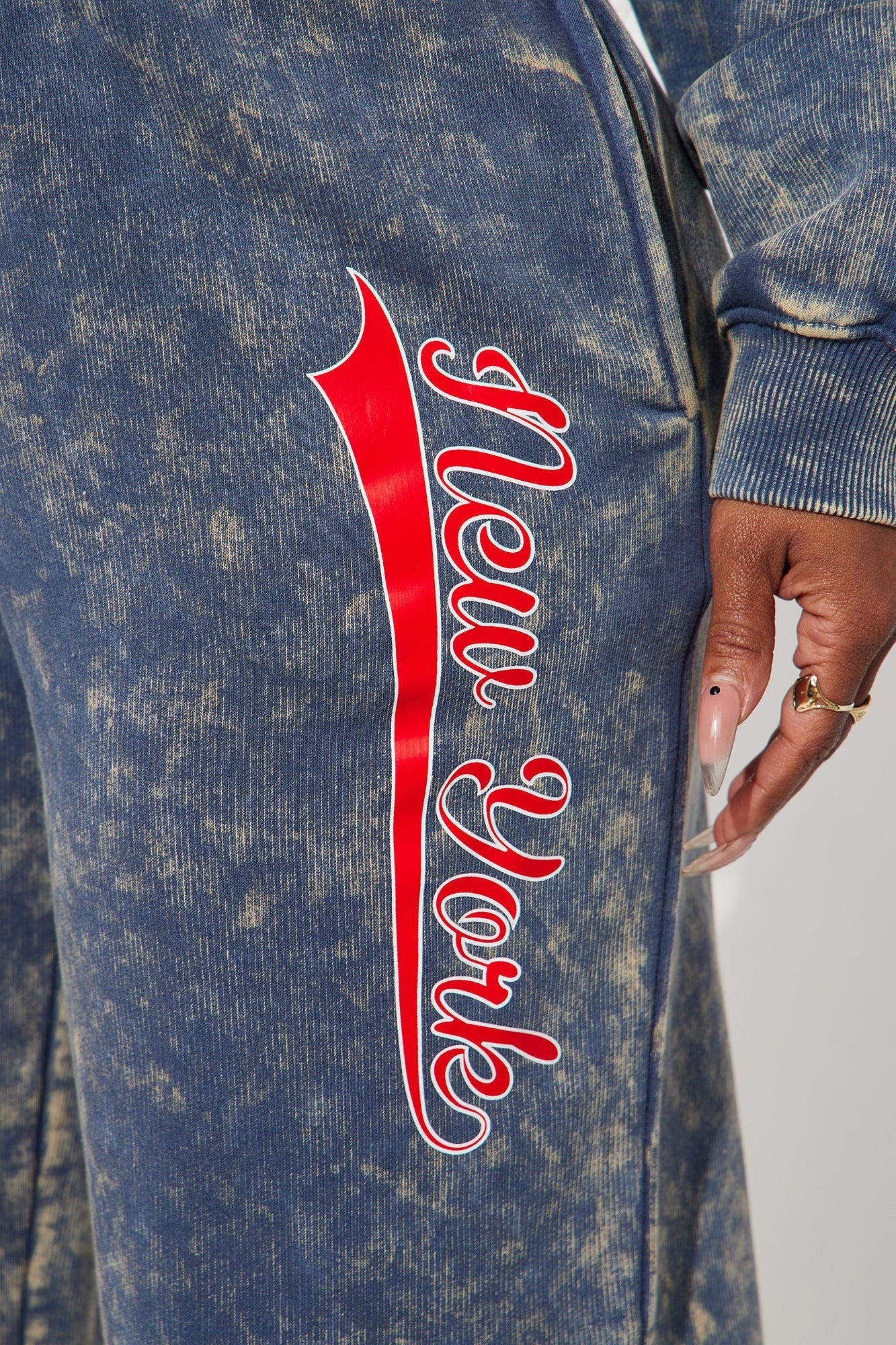 New York Athletic Washed Sweatpants - Navy/combo