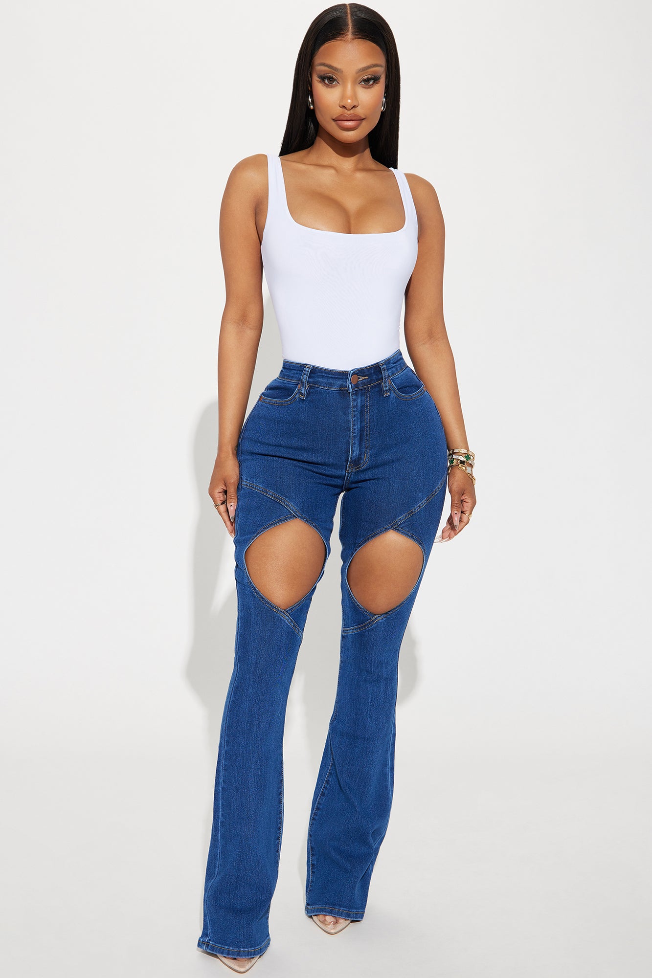 Back To Basic Double Lined Bodysuit - White