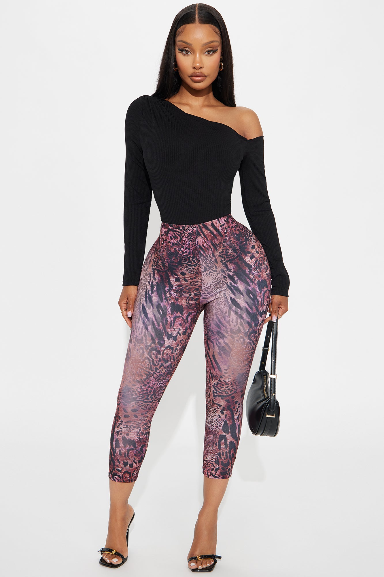 Carolina Off Shoulder Bodysuit - Black