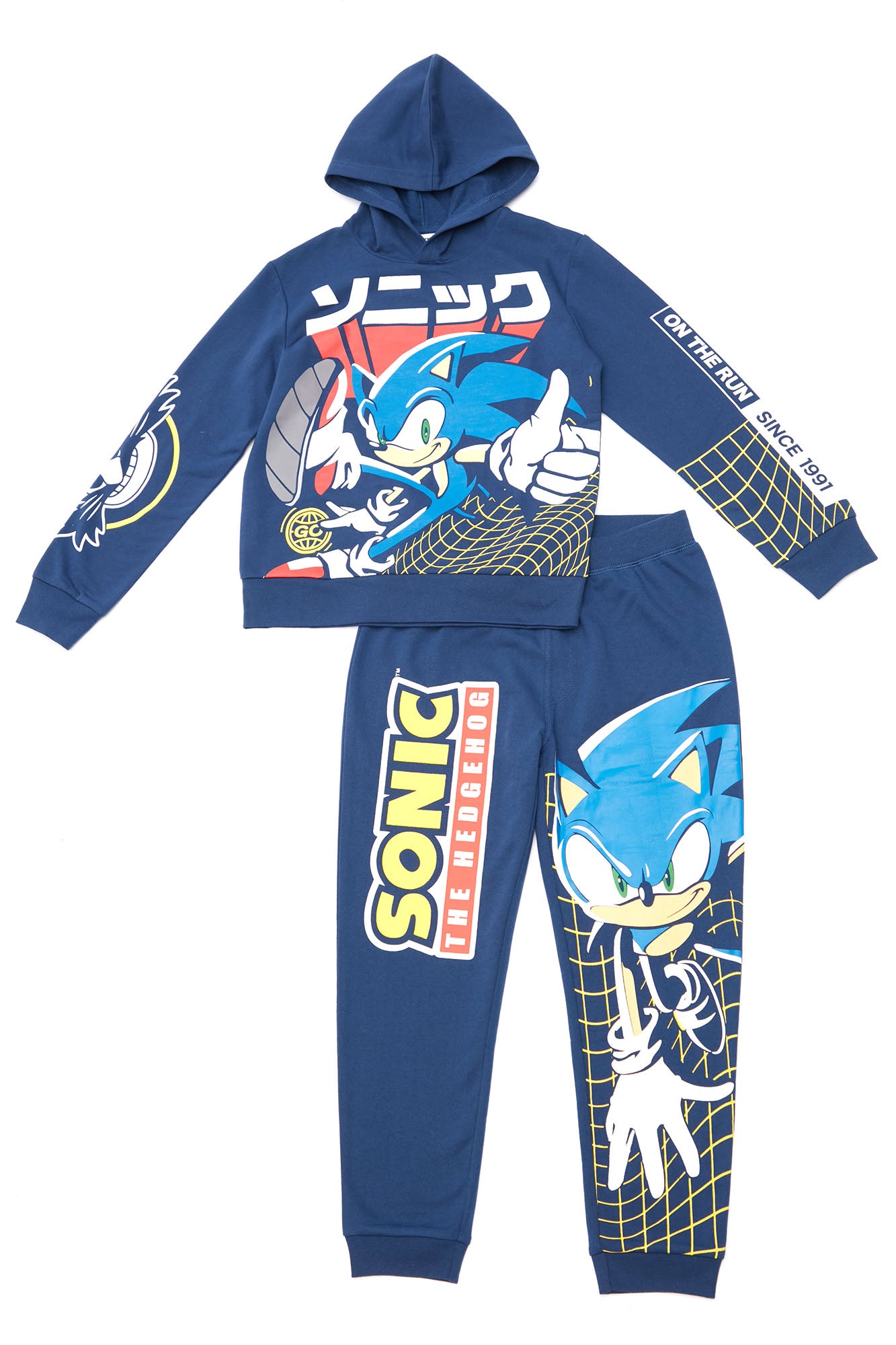 Mini Sonic The Hedgehog Jogger Set - Navy