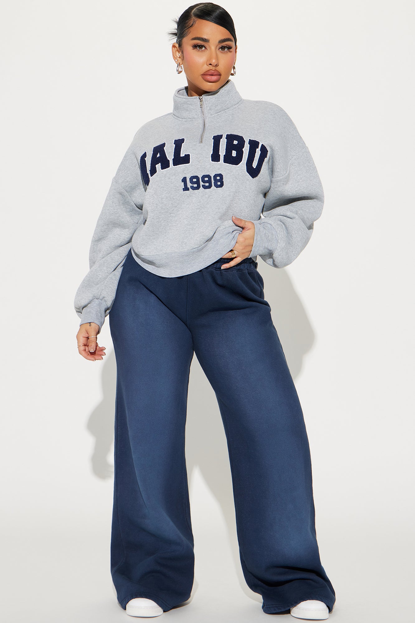 Malibu 1998 Half Zip Sweashirt - Heather