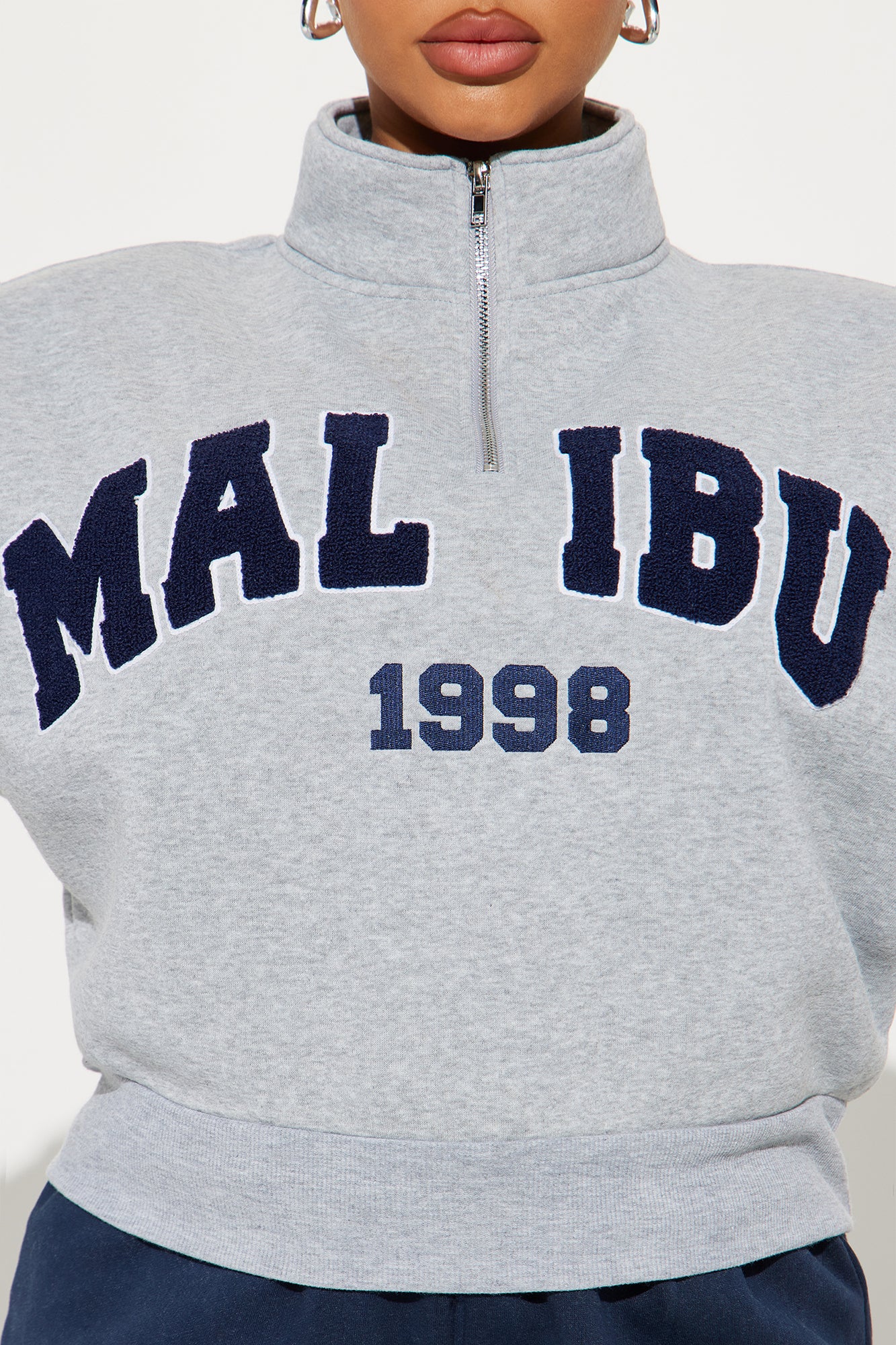 Malibu 1998 Half Zip Sweashirt - Heather
