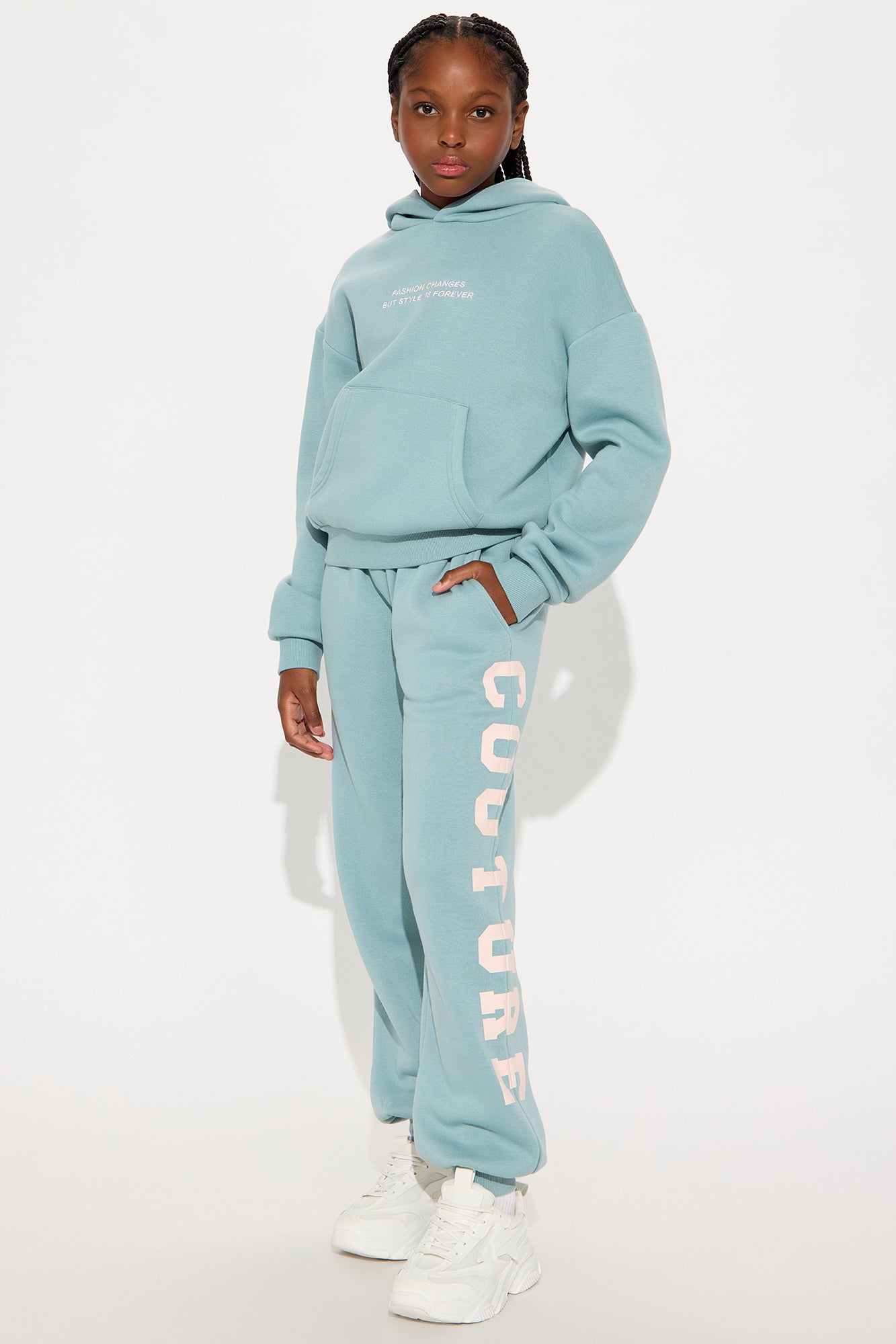 Mini The Princess Is Here Jogger Pant Set - Mint